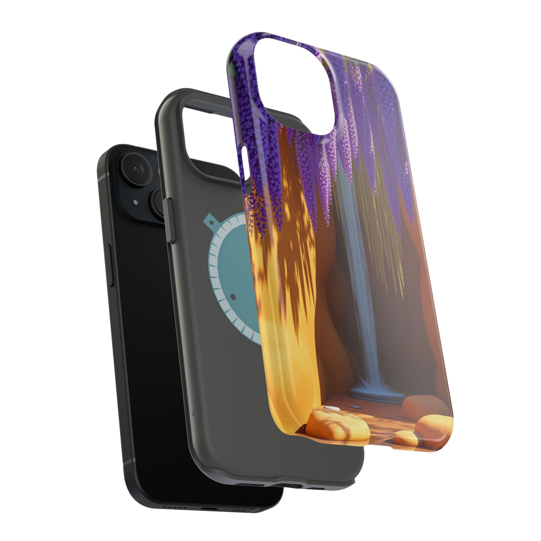 iPhone Earthy Wisteria Cascade Design Slim Everyday Designer Case · iPhone Case