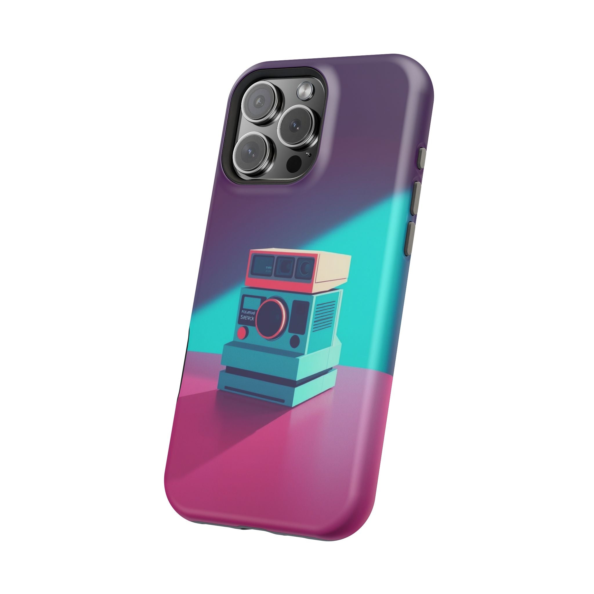 iPhone Polaroid Stack Memory Pop Art Bold Slim Everyday Designer Case · iPhone C