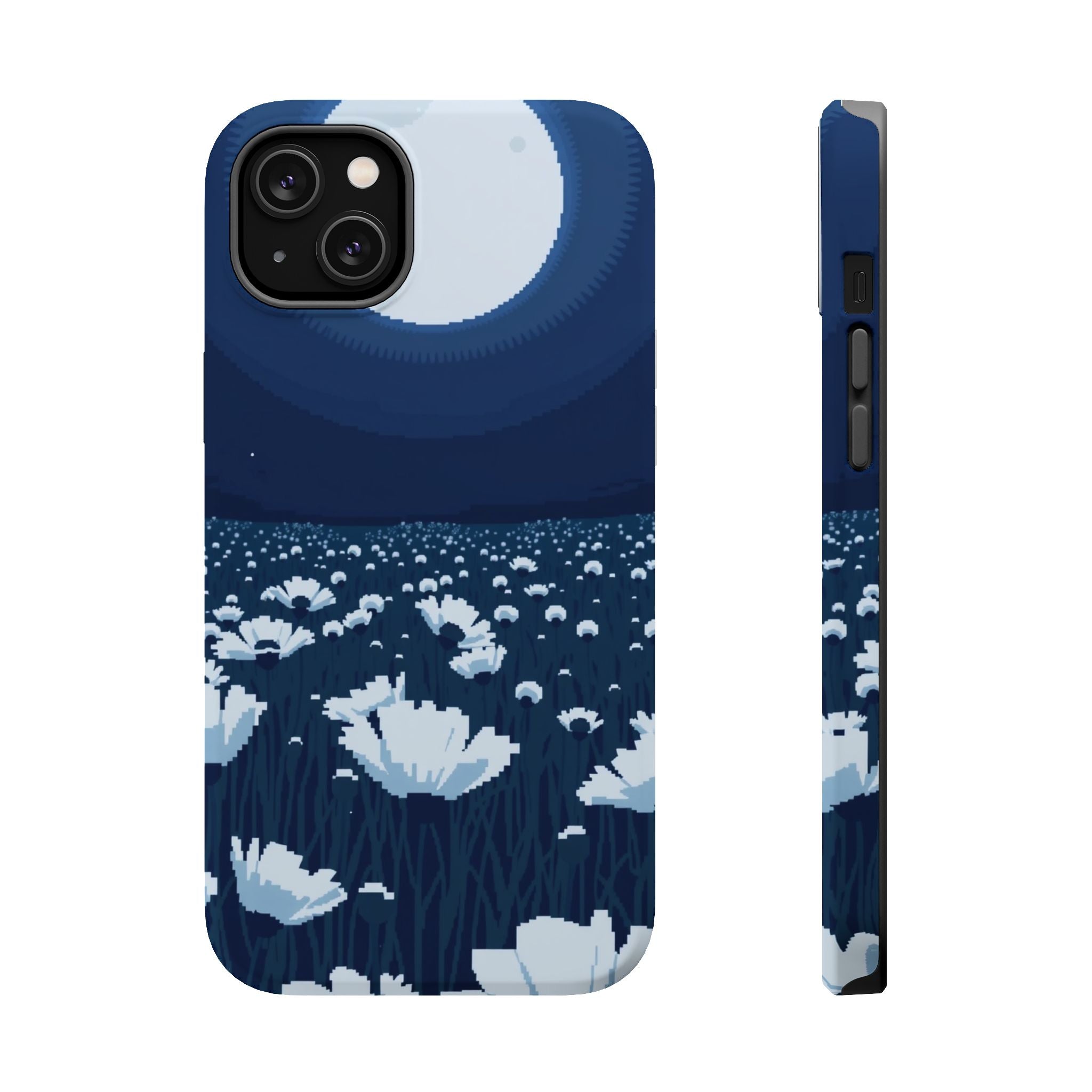 iPhone Poppy Field Pixel Art -Bit Bold Modern Everyday Snap Case · iPhone Case