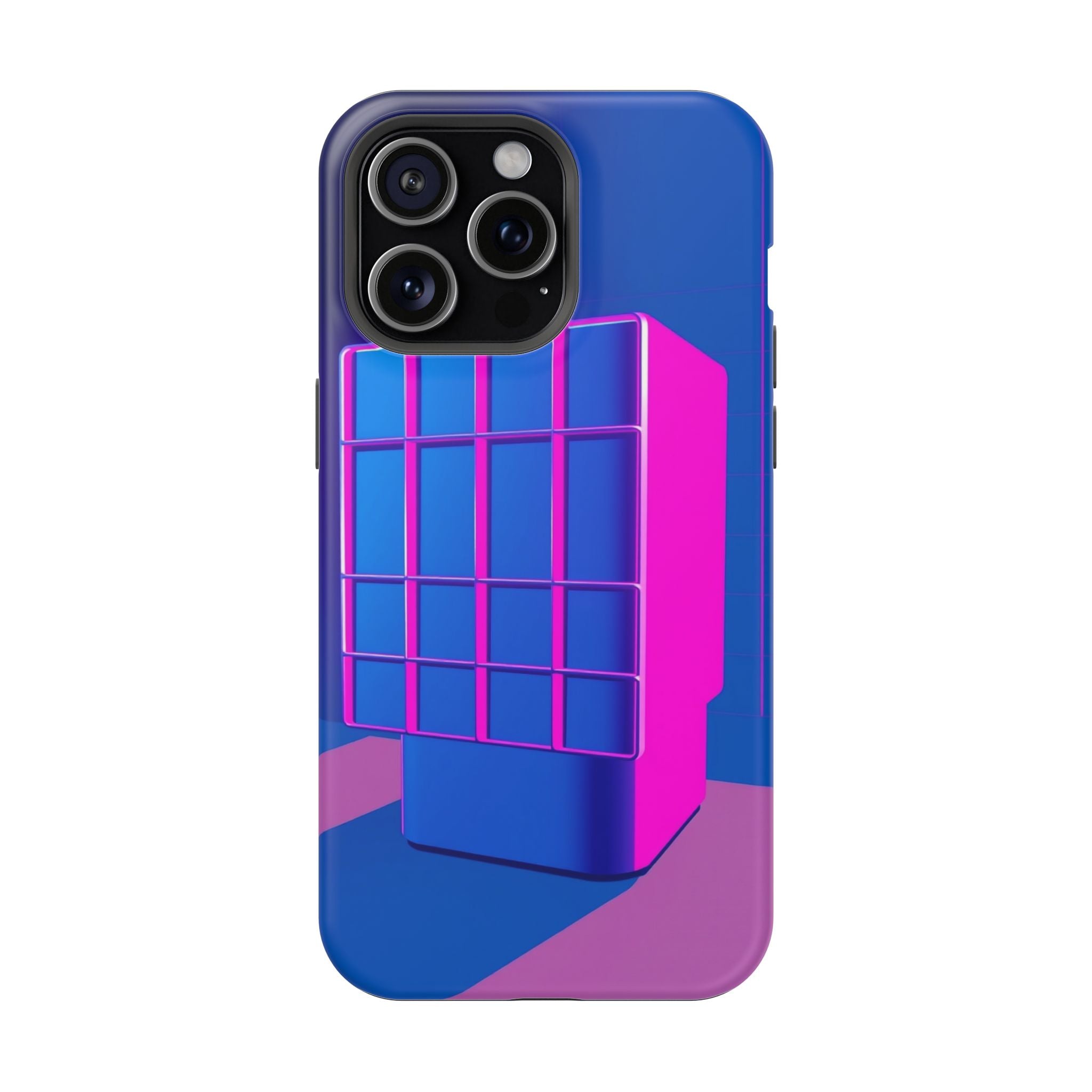 iPhone Earthy 80s Grid Synthwave Design Slim Everyday Designer Case · iPhone Cas