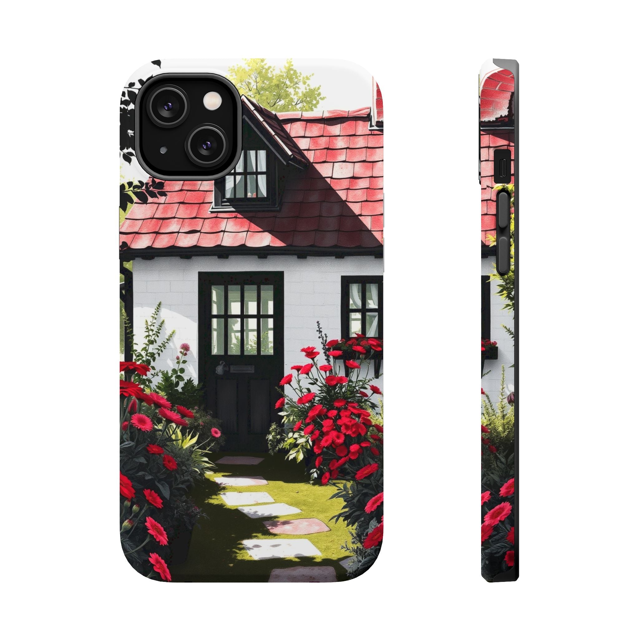 iPhone Cottage Garden Vibrant Watercolor Slim Snap Case · iPhone Case