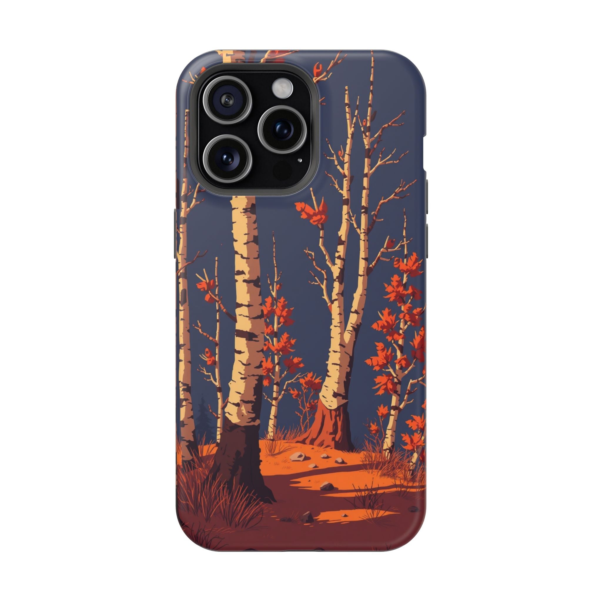 iPhone Birch Grove Pixel Art -Bit Bold Modern Everyday Snap Case · iPhone Case
