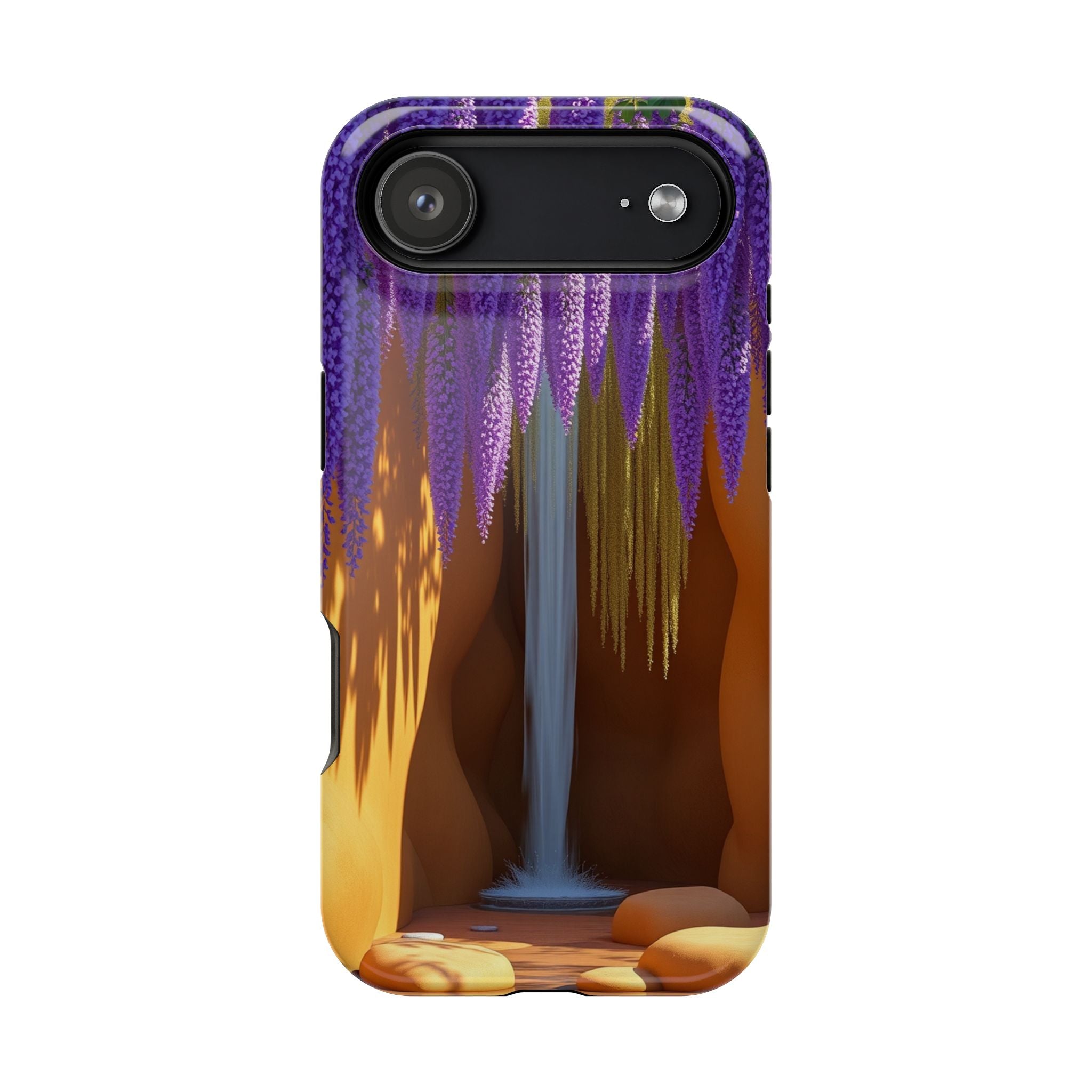 iPhone Earthy Wisteria Cascade Design Slim Everyday Designer Case · iPhone Case
