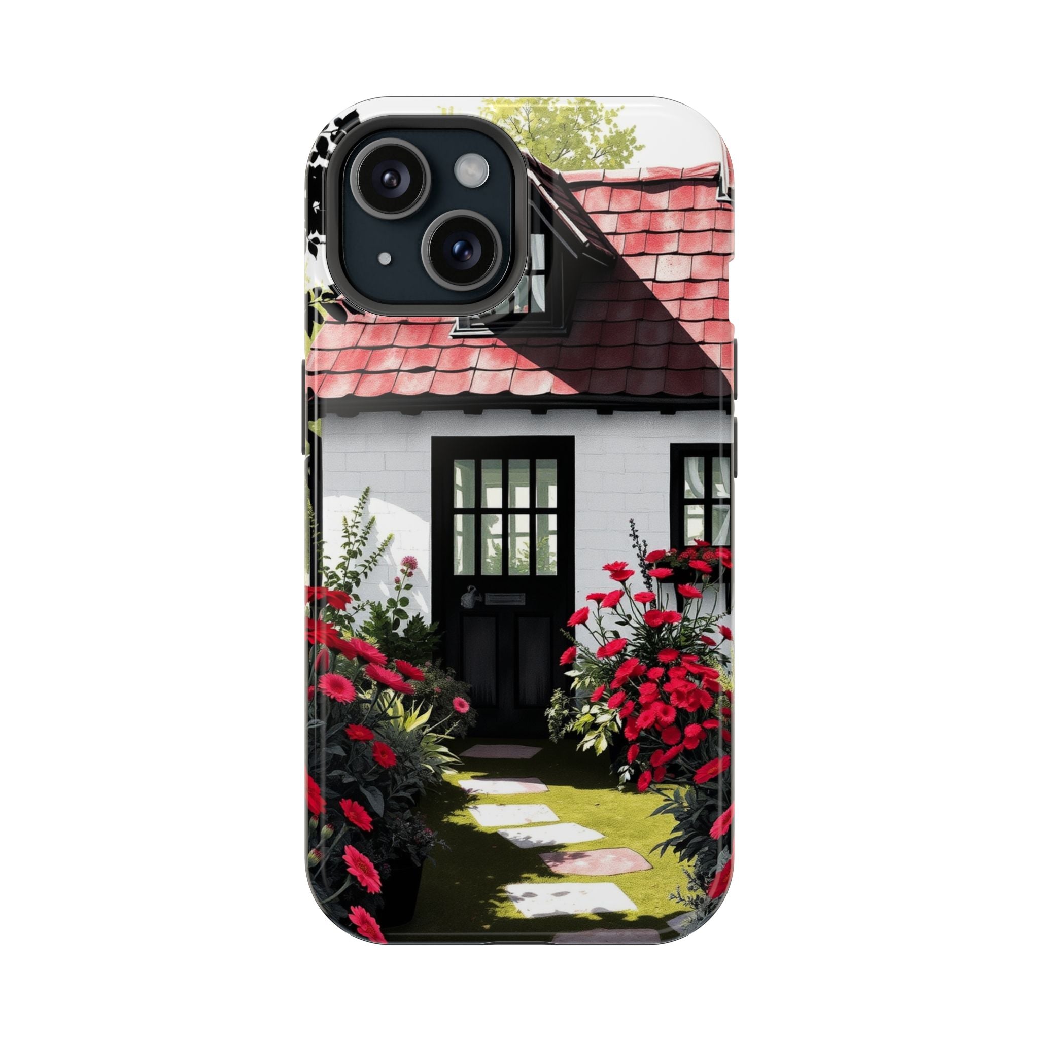 iPhone Cottage Garden Vibrant Watercolor Slim Snap Case · iPhone Case