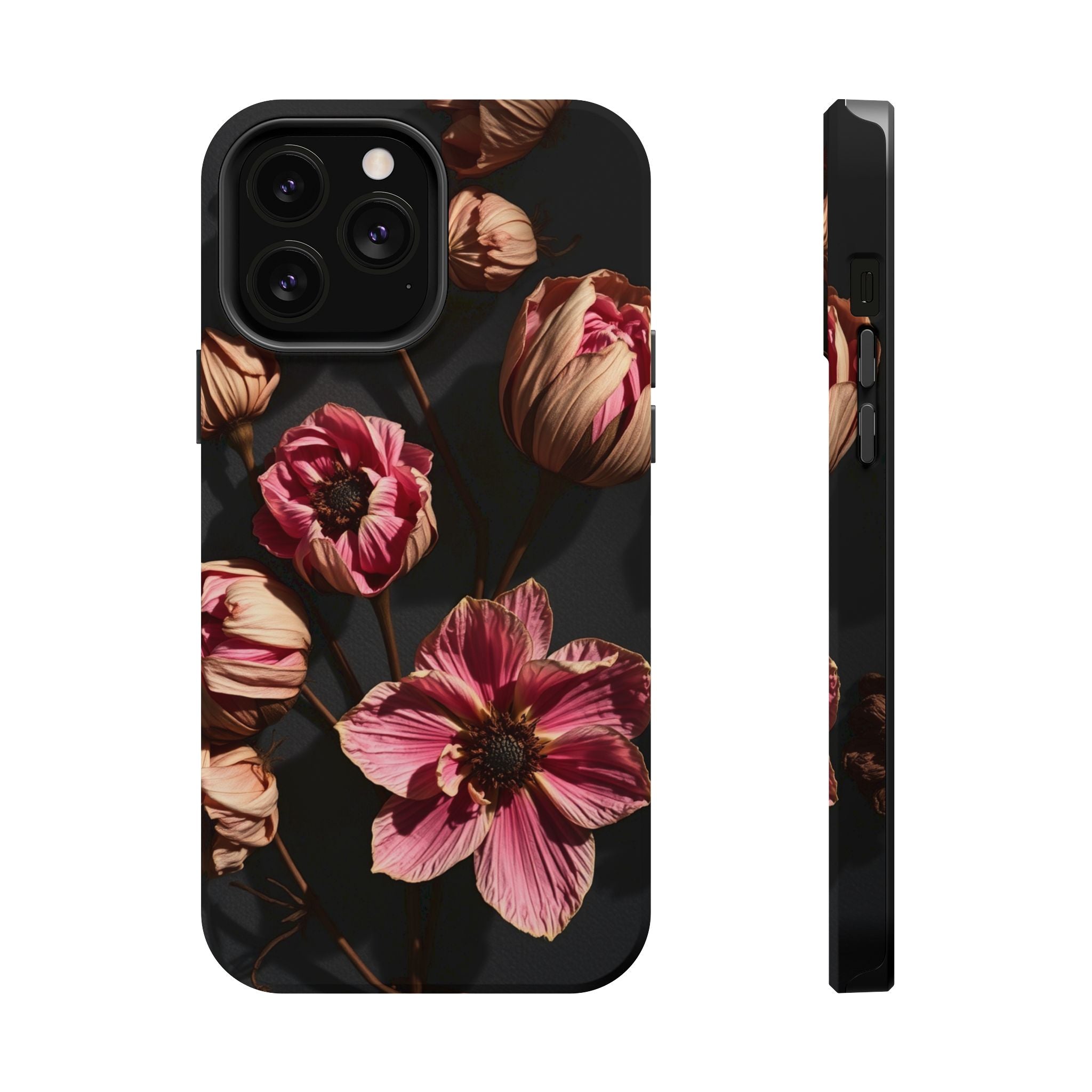 iPhone Dried Flower Flat Lay Electric Art Slim Snap Case · iPhone Case