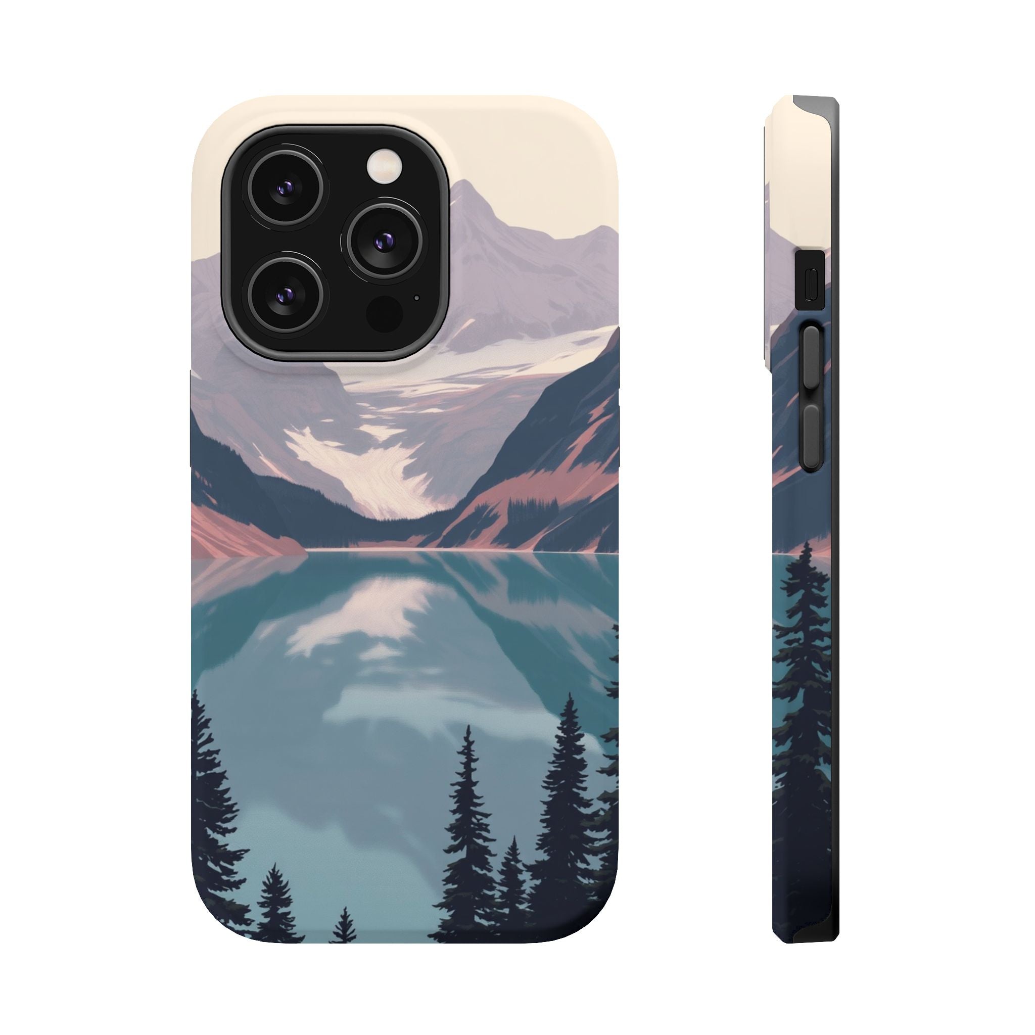 iPhone Rose Pink And Cream Glacier Lake Slim Everyday iPhone 18 · iPhone Case