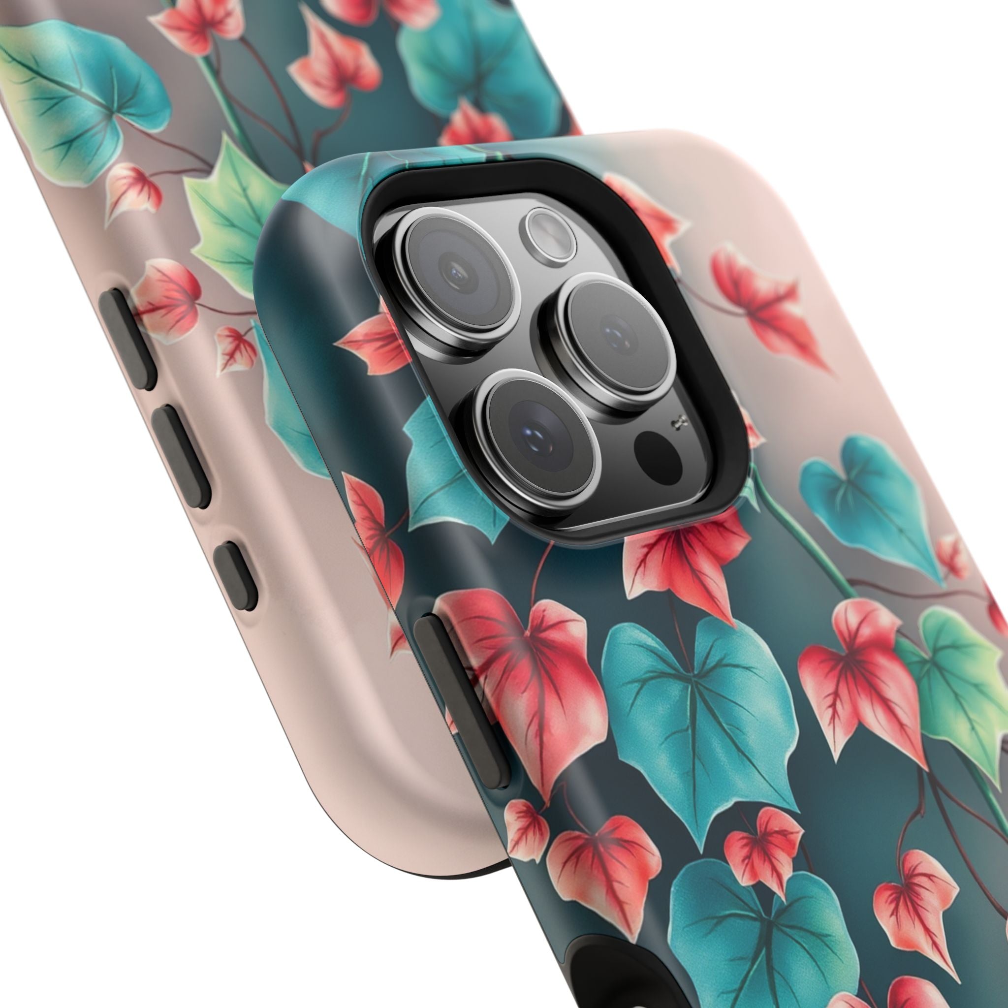 iPhone Art Nouveau Vine Teal And Coral Slim Snap Case · iPhone Case