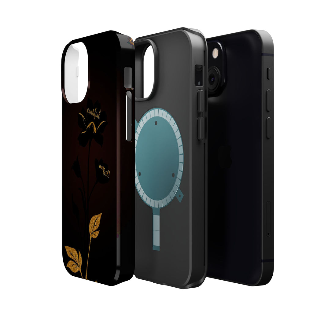iPhone Earthy Floral Silhouette Design Slim Everyday Designer Case · iPhone Case
