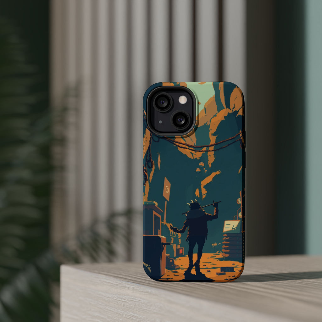 iPhone Mustard And Rust Unhinged in a Cute Way Soft Finish Everyday Case · iPhon