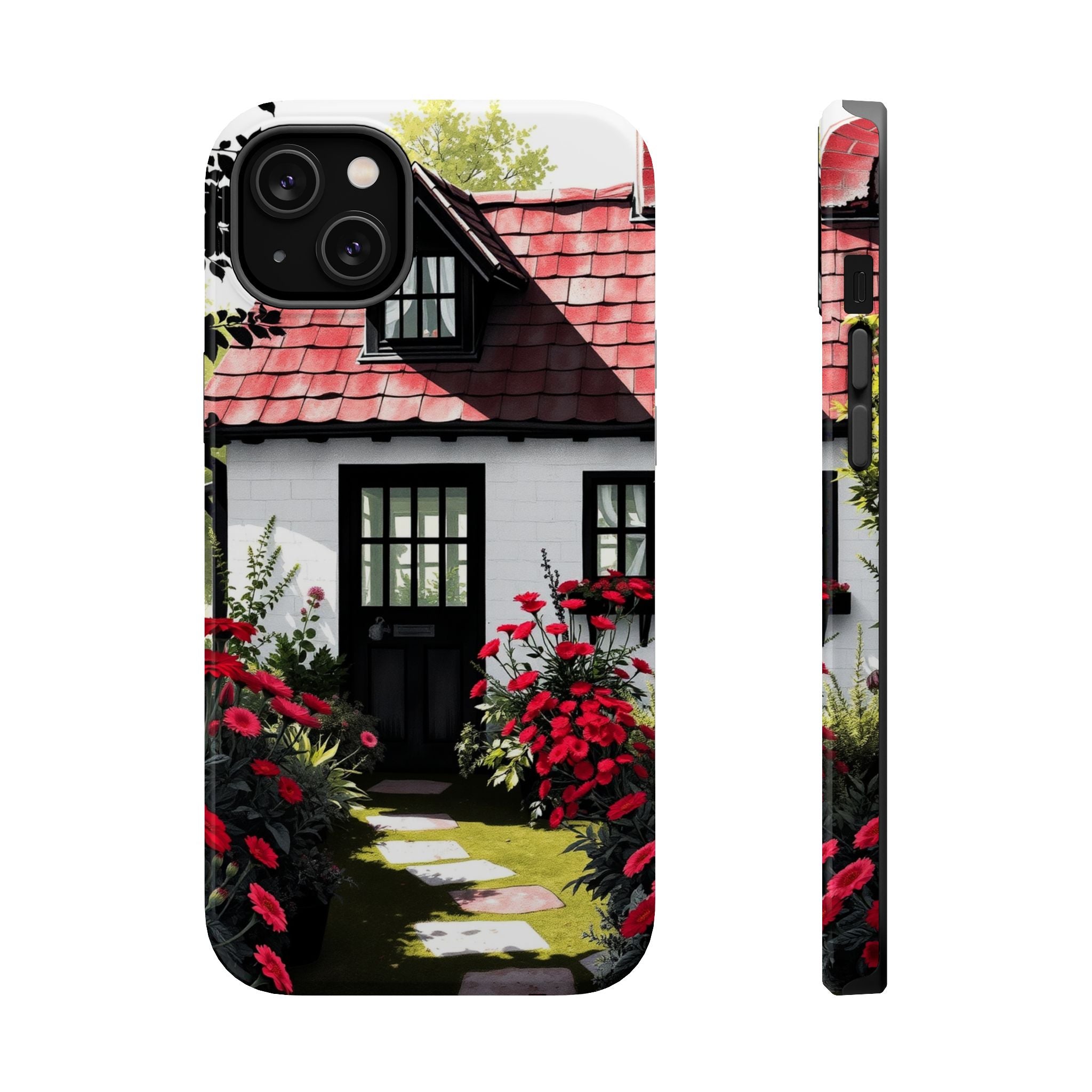 iPhone Cottage Garden Vibrant Watercolor Slim Snap Case · iPhone Case
