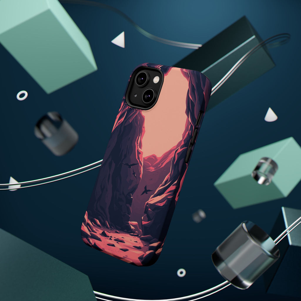 iPhone Rose Pink And Cream Dark Crystal Cave Slim Everyday Designer Case · iPhon