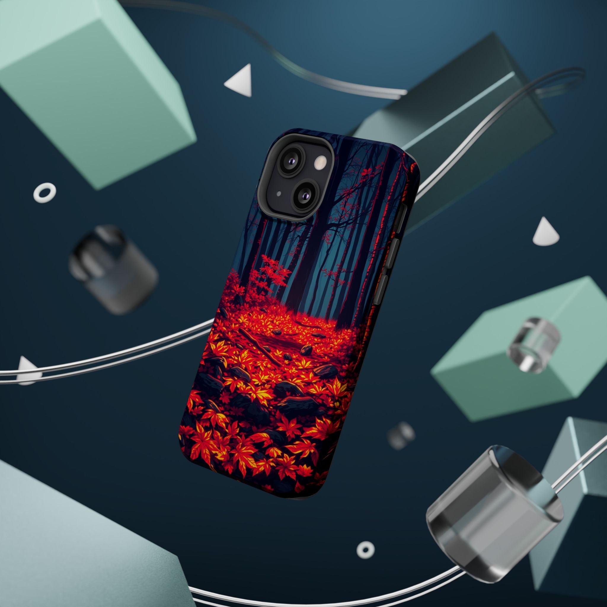 iPhone Black And Crimson Autumn Forest Floor Slim iPhone Everyday · iPhone Case