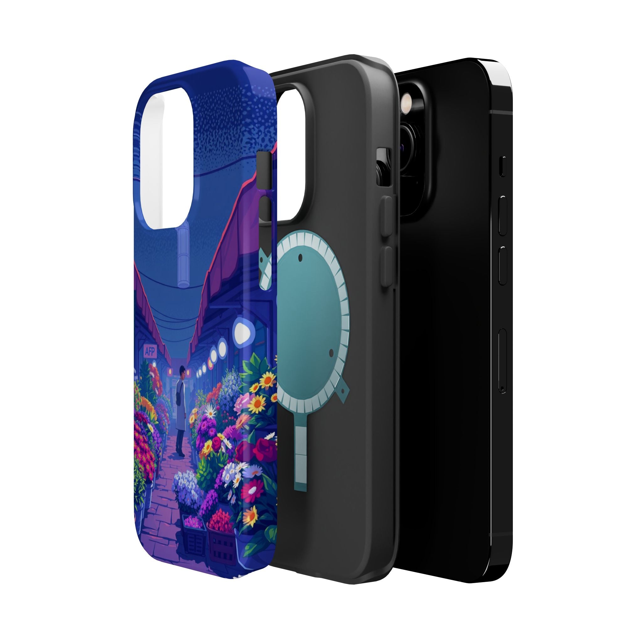 iPhone Flower Market Electric Art Bold Modern Everyday Snap Case · iPhone Case