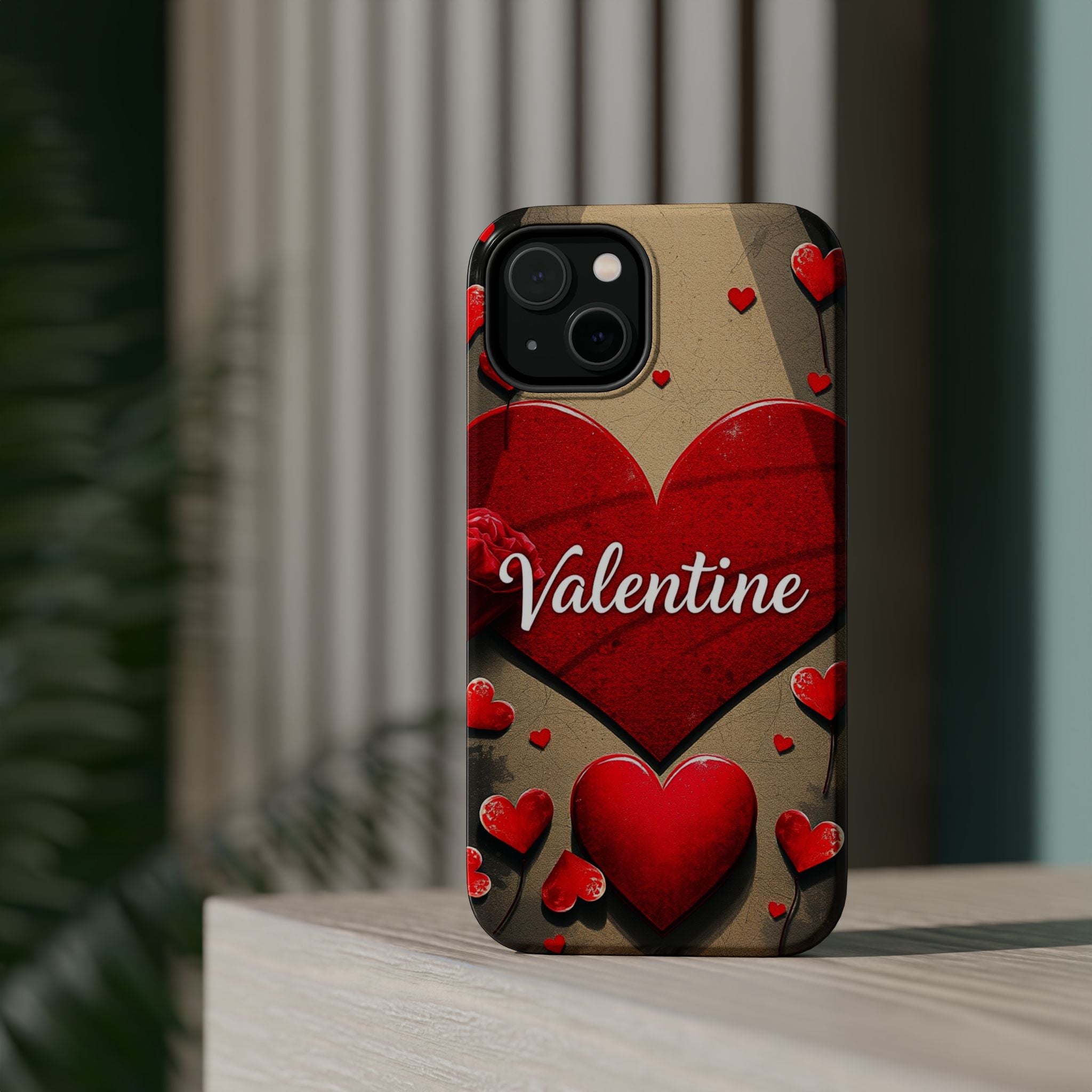 iPhone Serene Vintage Valentine Card Design Slim Everyday Designer Case · iPhone