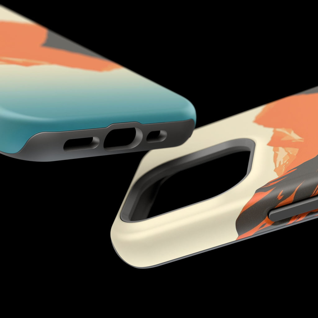 iPhone Burnt Orange And Sand Fjord Reflection Slim iPhone Everyday · iPhone Case