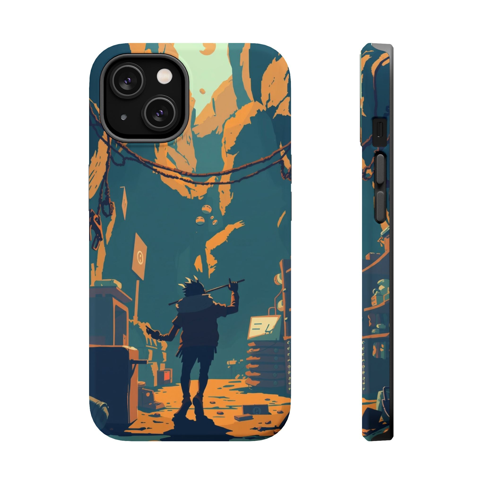 iPhone Mustard And Rust Unhinged in a Cute Way Soft Finish Everyday Case · iPhon