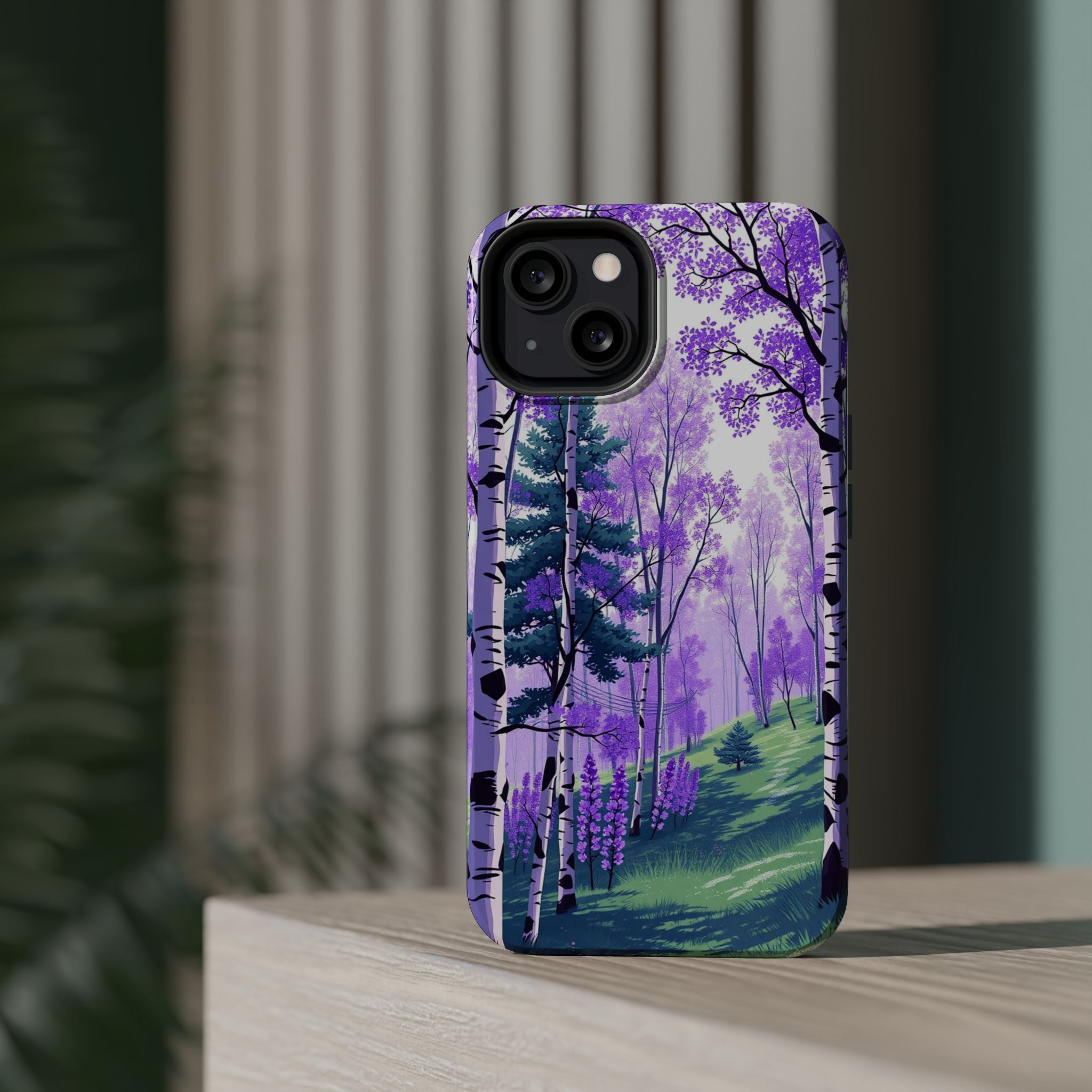 iPhone Birch Grove Electric Art Slim Everyday Designer Case · iPhone Case