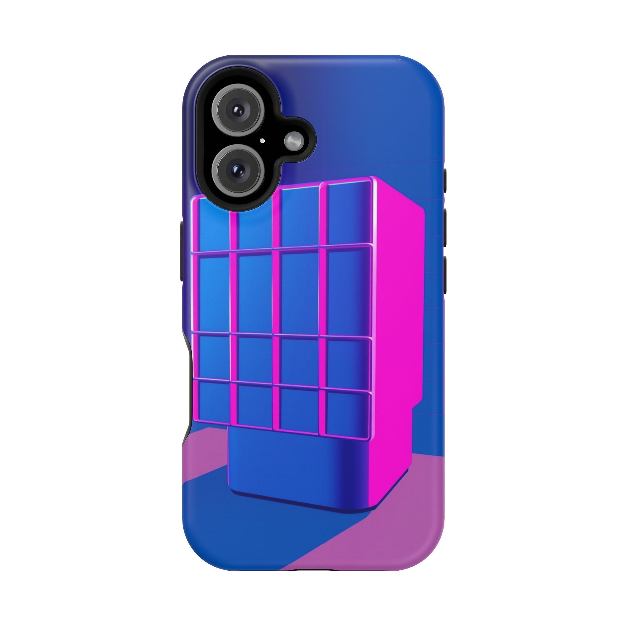 iPhone Earthy 80s Grid Synthwave Design Slim Everyday Designer Case · iPhone Cas