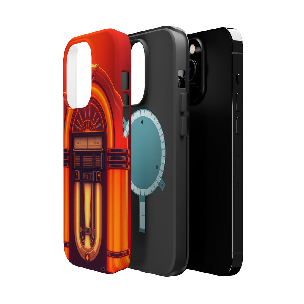 iPhone Jukebox Glow Neon Cyberpunk Bold Modern Everyday Snap Case · iPhone Case