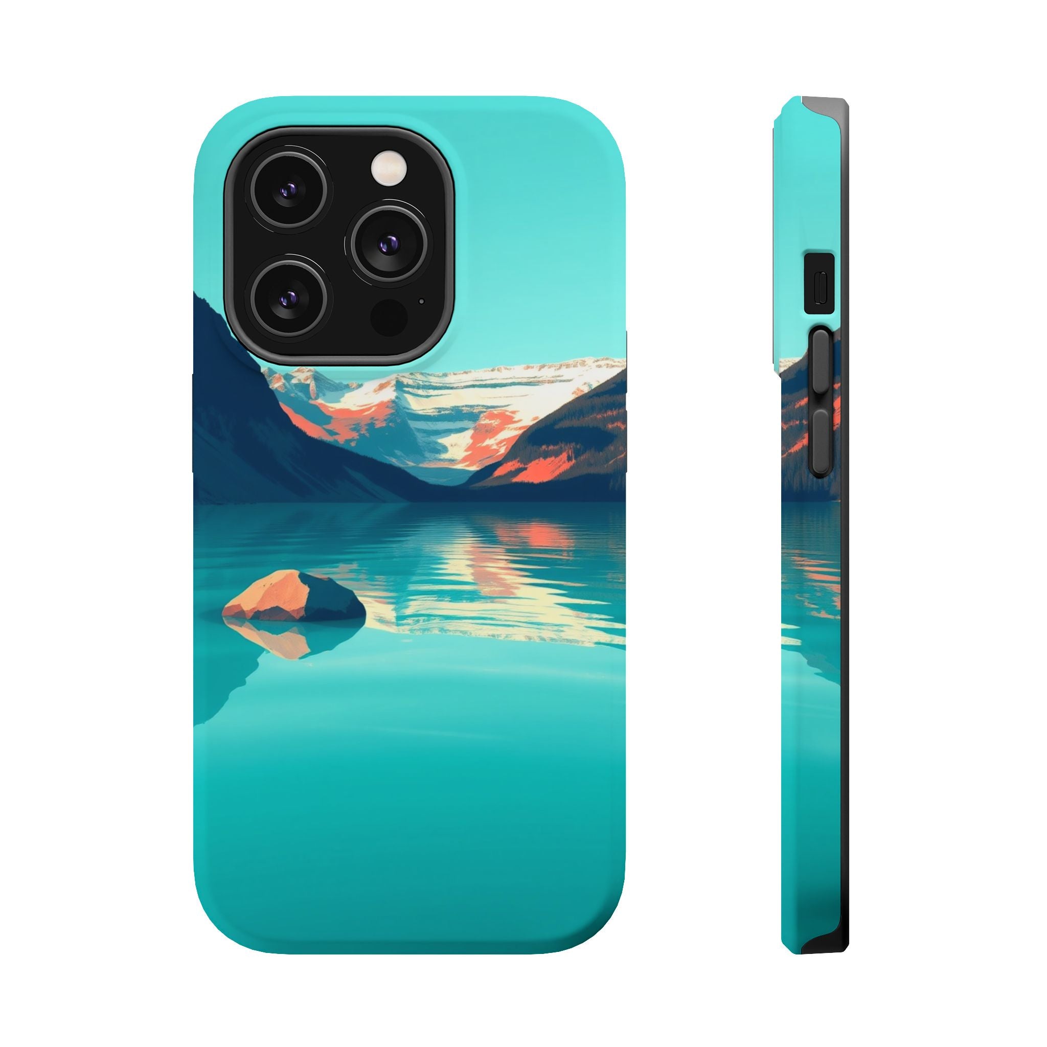 iPhone Glacier Lake Bold Art 16 Slim Everyday Designer Case · iPhone Case