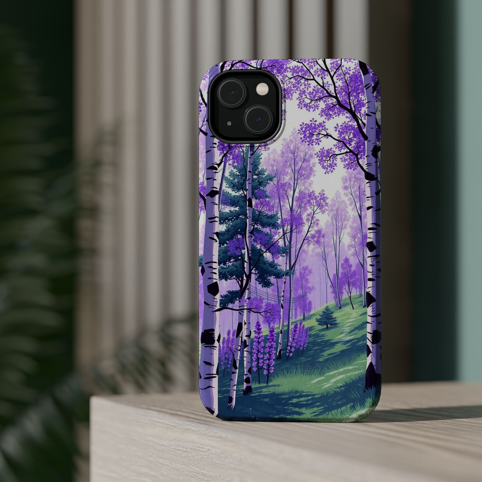 iPhone Birch Grove Electric Art Slim Everyday Designer Case · iPhone Case