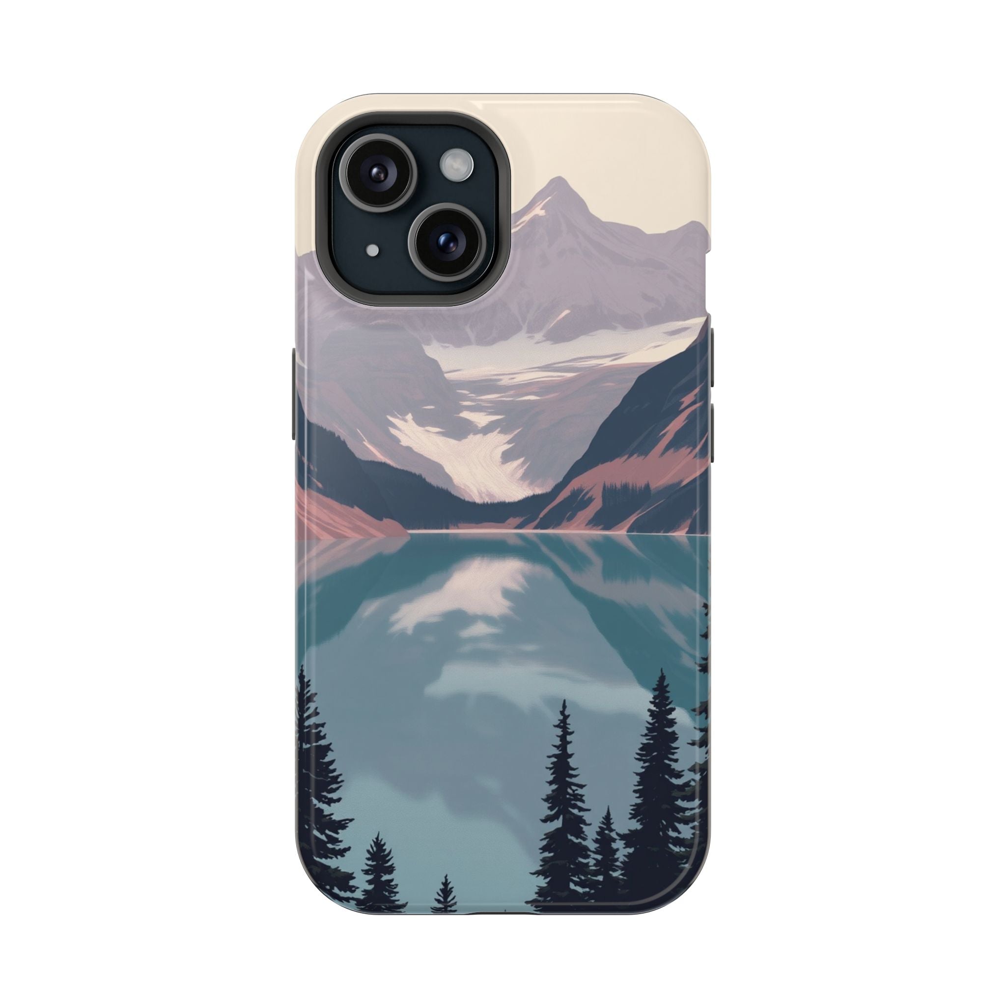 iPhone Rose Pink And Cream Glacier Lake Slim Everyday iPhone 18 · iPhone Case