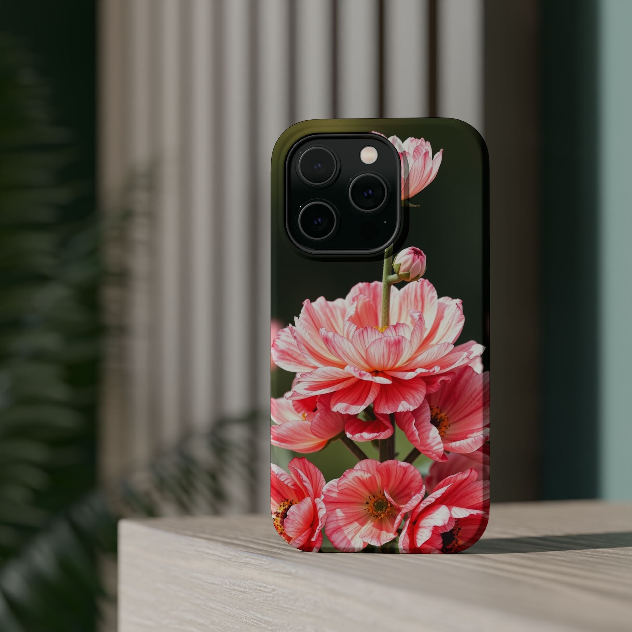 iPhone Ranunculus Stack Vibrant Watercolor Slim Snap Case · iPhone Case