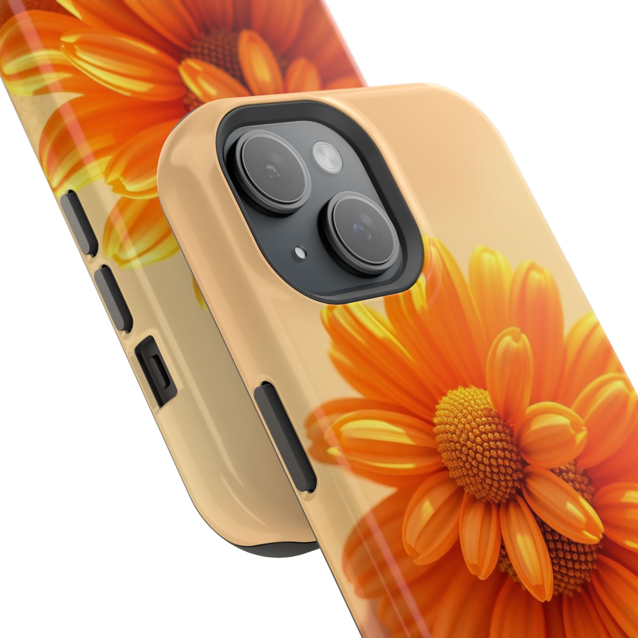 iPhone Burnt Orange And Sand Daisy Chain Slim Everyday Designer · iPhone Case