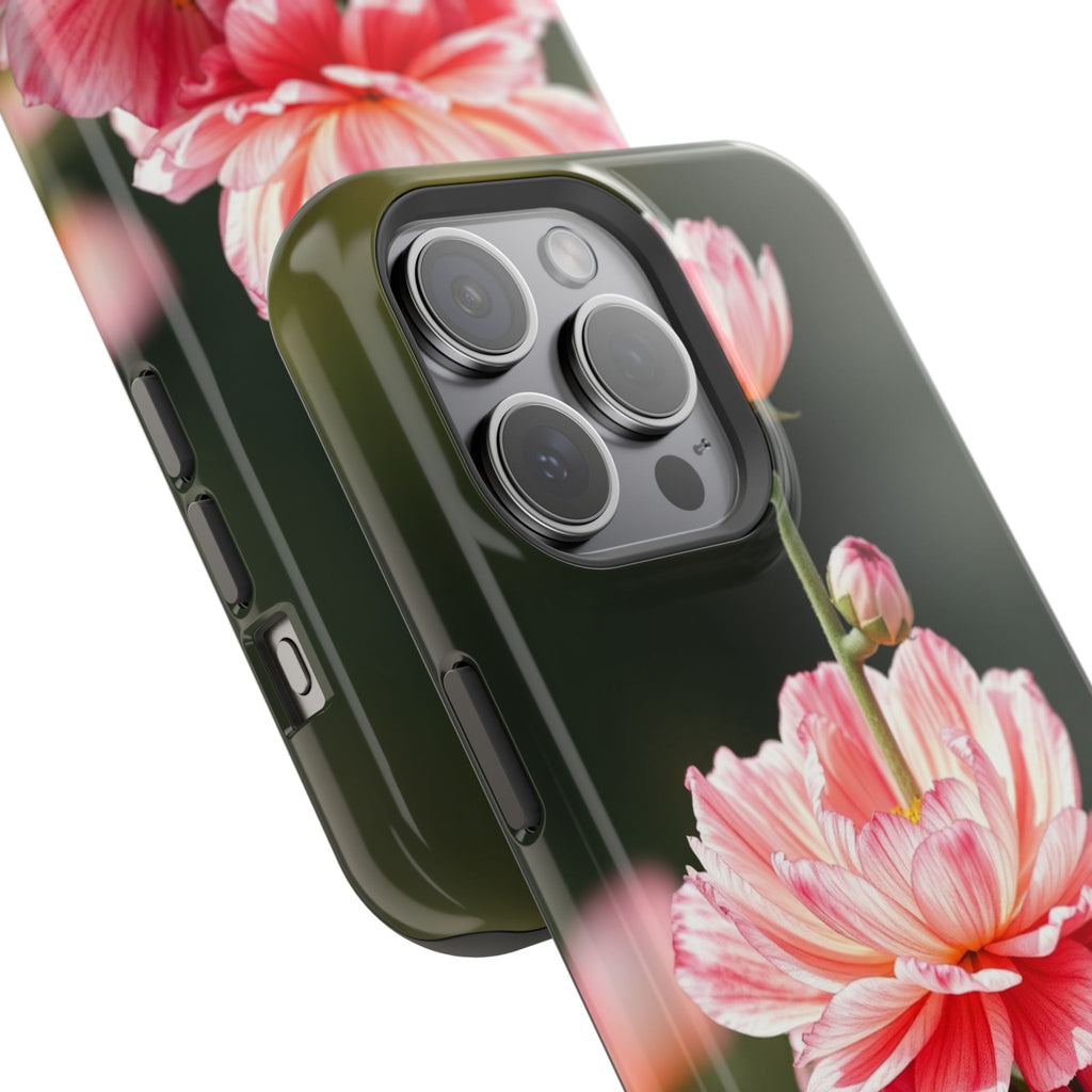 iPhone Ranunculus Stack Vibrant Watercolor Slim Snap Case · iPhone Case