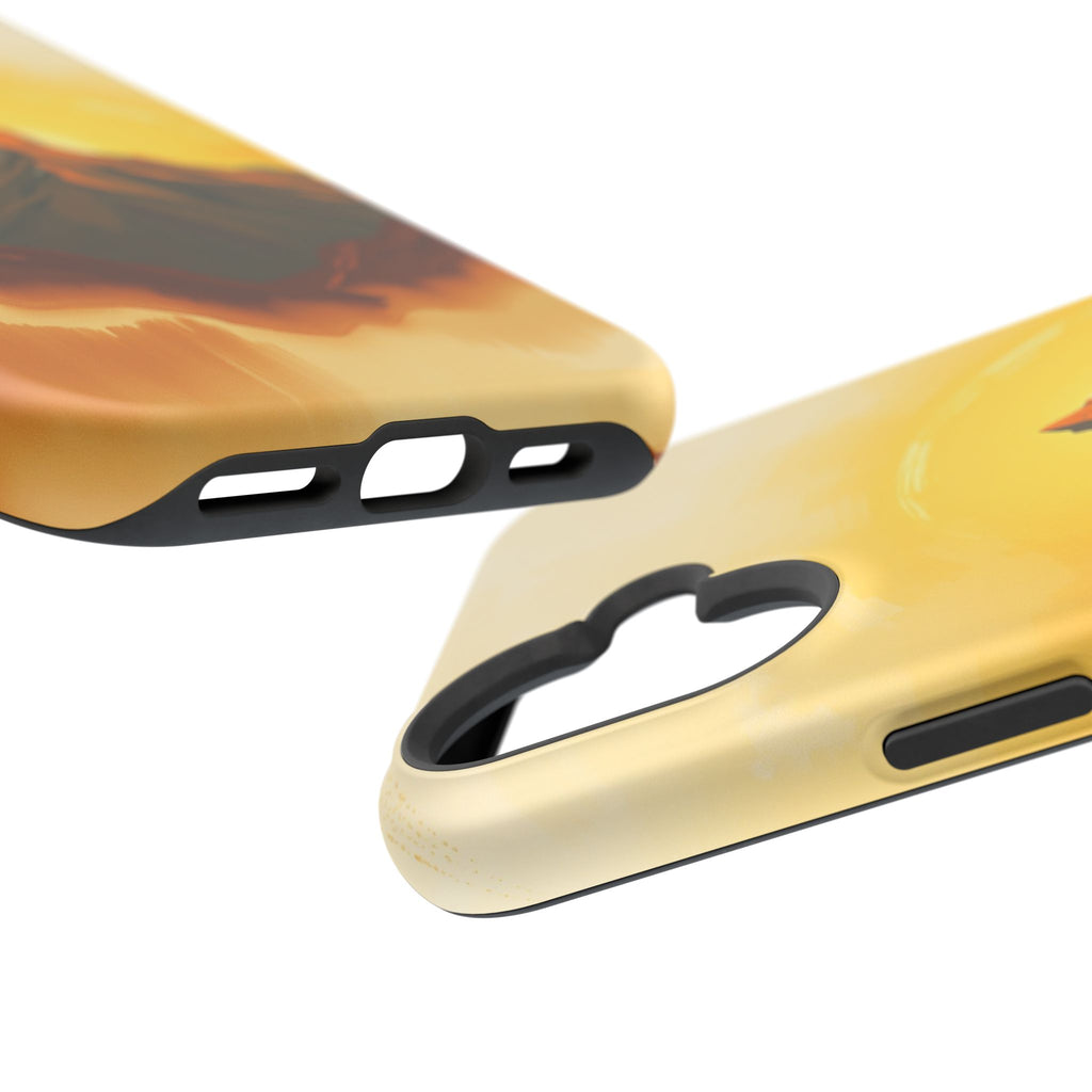 iPhone Mustard And Rust Mountain at Sunrise Slim iPhone Everyday · iPhone Case