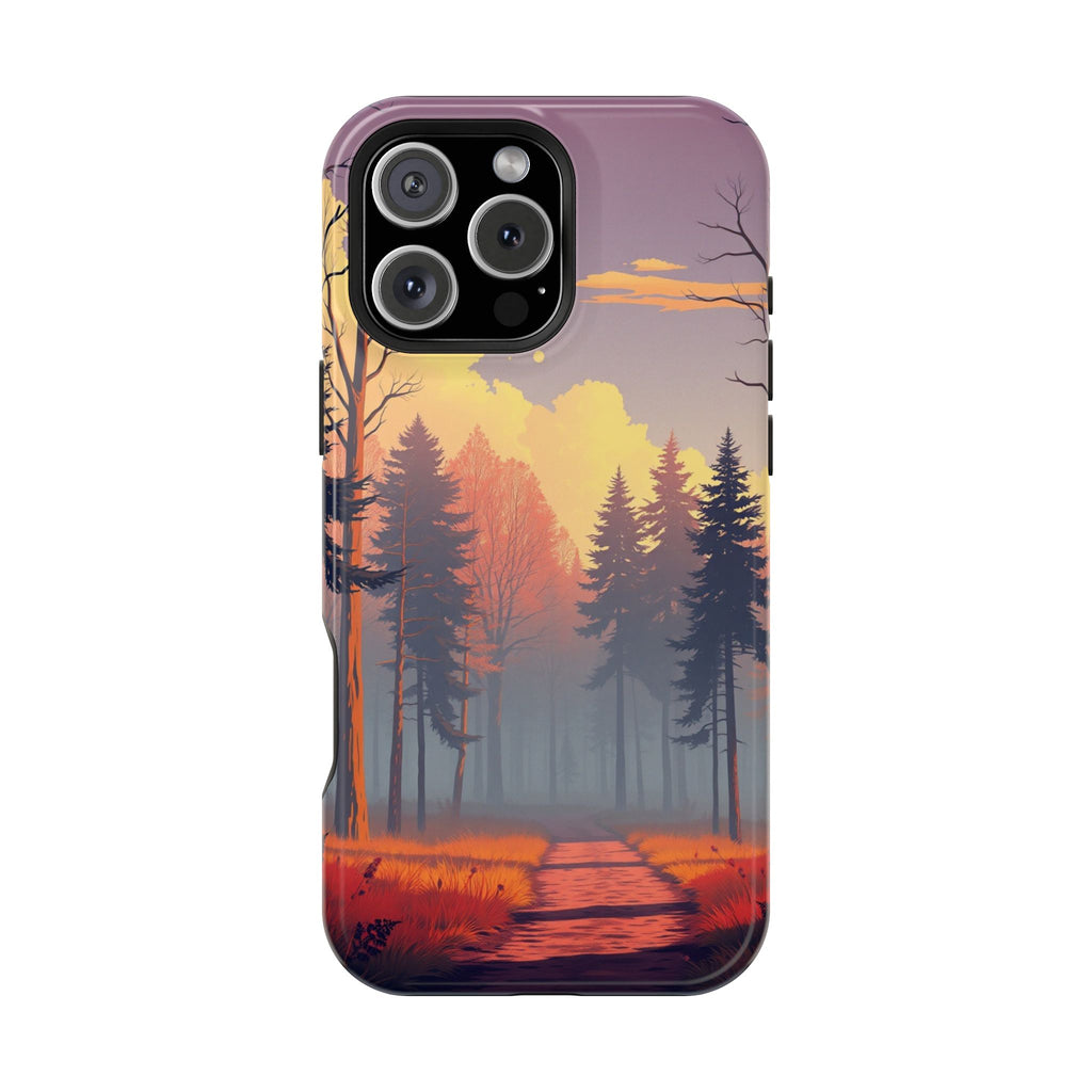 iPhone Vibrant Misty Forest Path Design Slim Everyday iPhone Designer · iPhone C