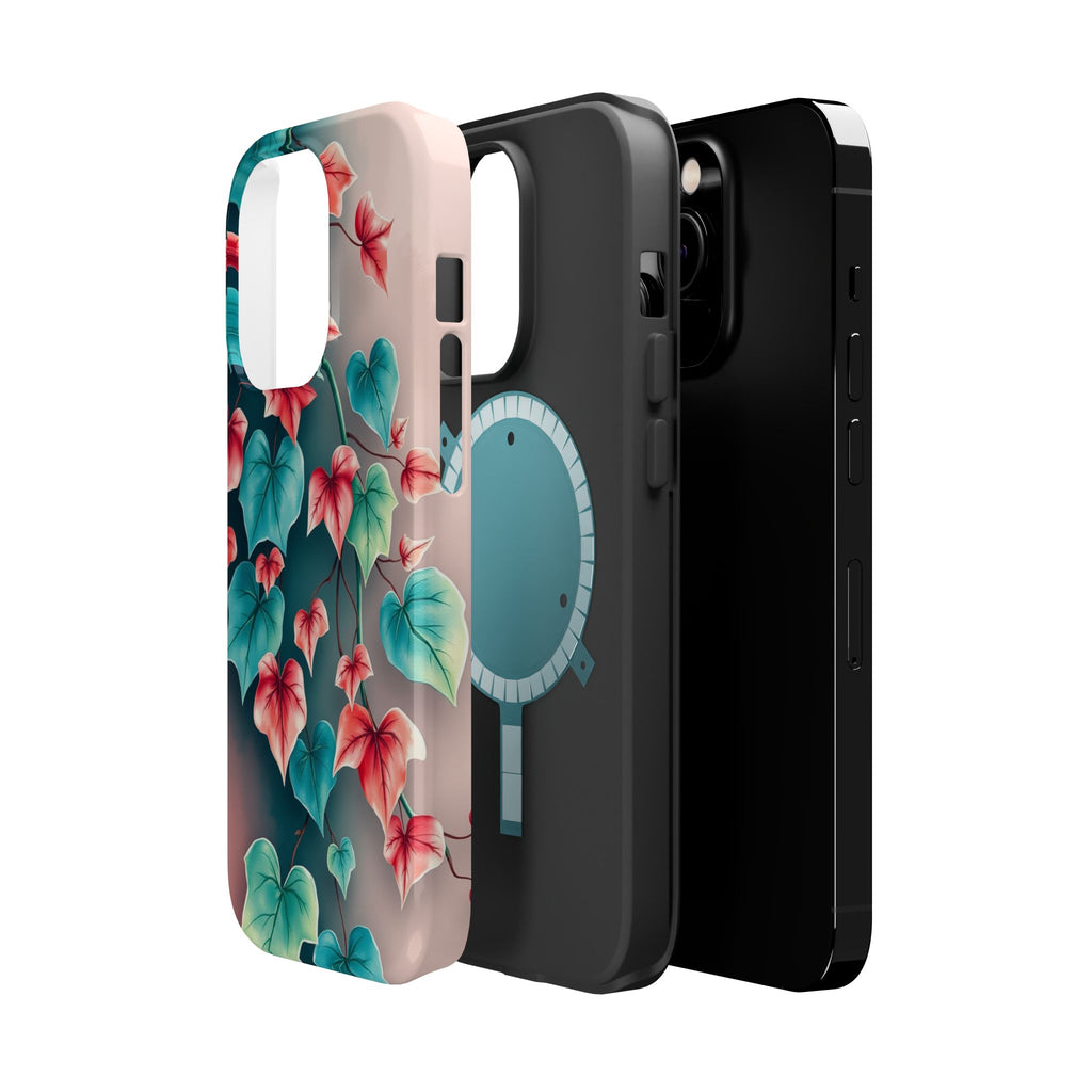 iPhone Art Nouveau Vine Teal And Coral Slim Snap Case · iPhone Case