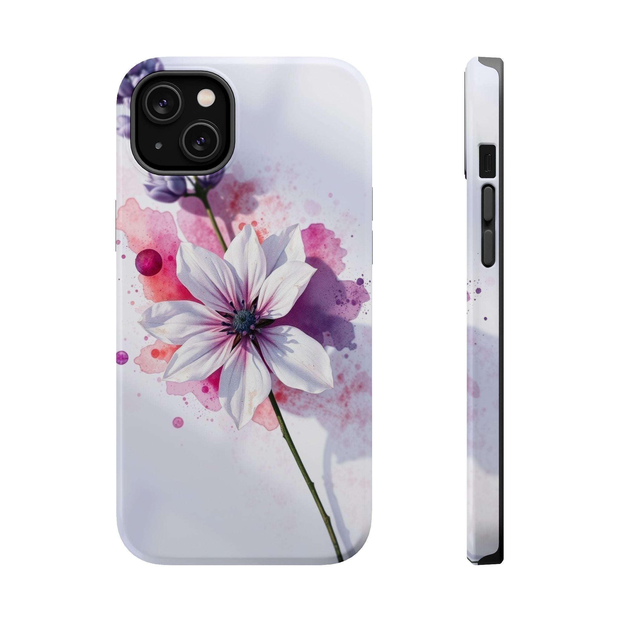 iPhone Floral Watercolor Splash Bold Art Slim Everyday iPhone 15 · iPhone Case
