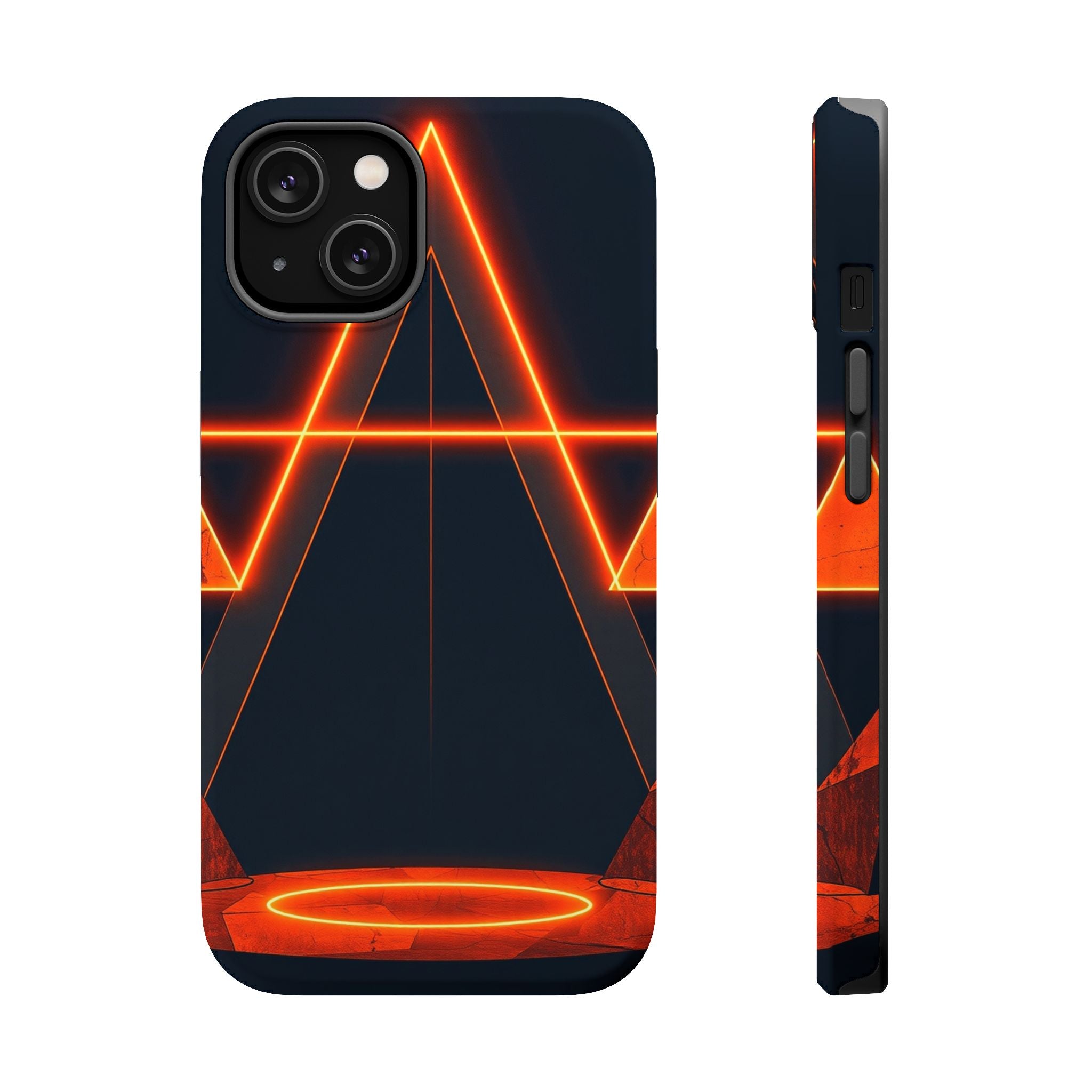 iPhone Vibrant Neon Geometry Design Slim Everyday Designer Case · iPhone Case