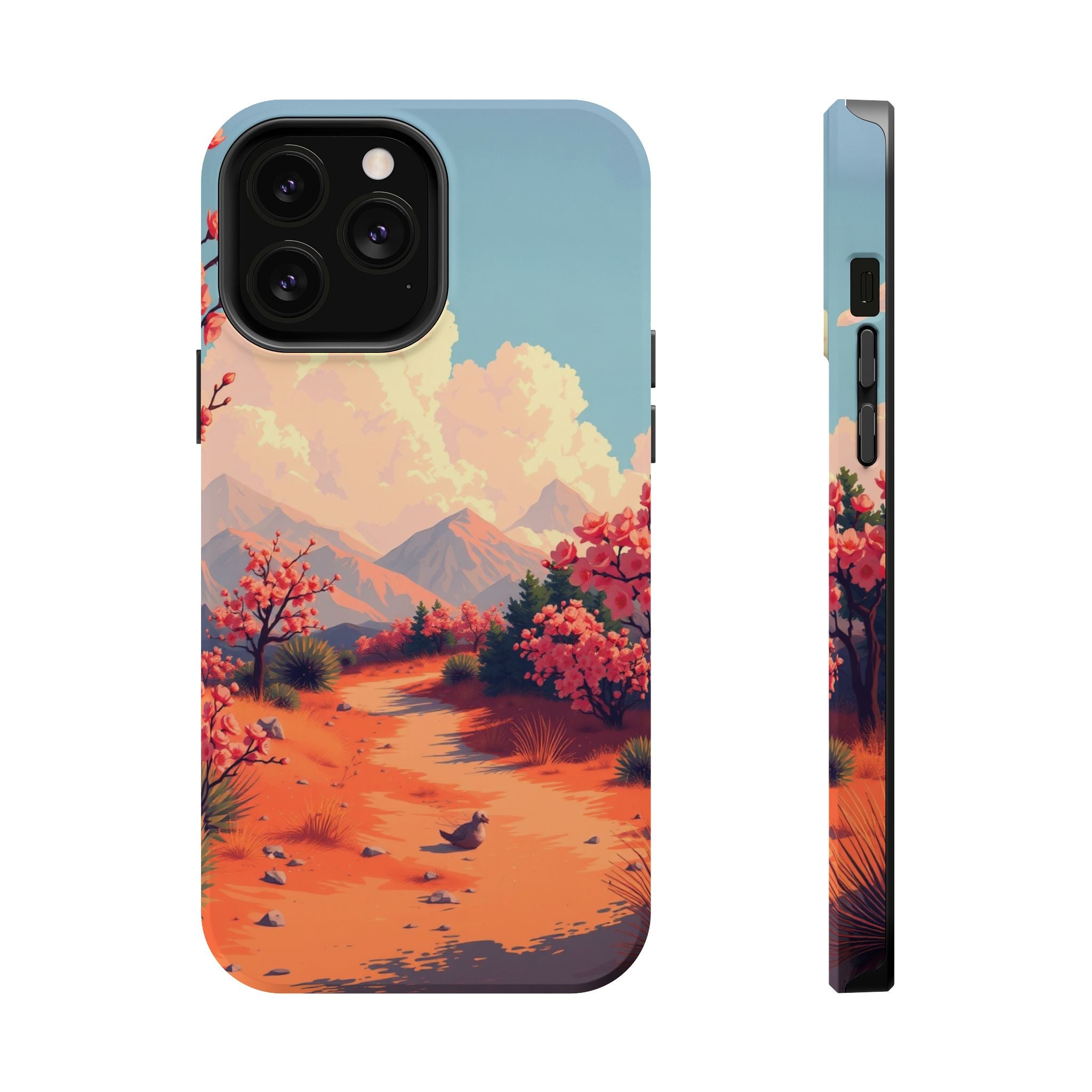 iPhone Burnt Orange And Sand Blossom Trail Slim iPhone Everyday · iPhone Case