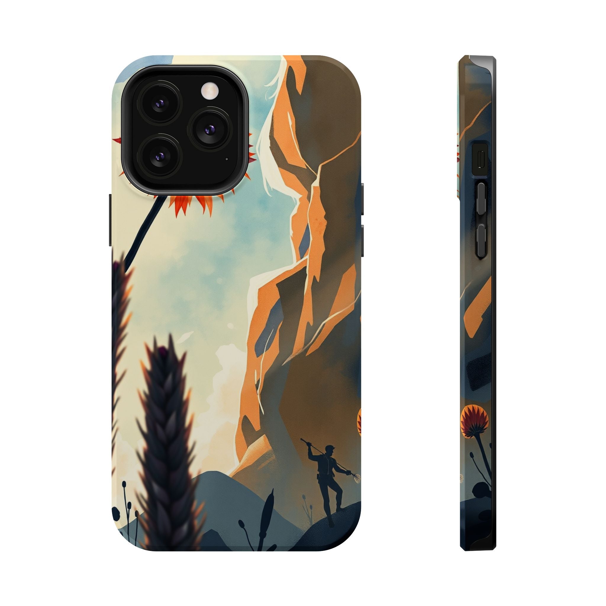 iPhone Bud Burst Vibrant Watercolor Artistic Everyday Cas Slim Snap Case · iPhon