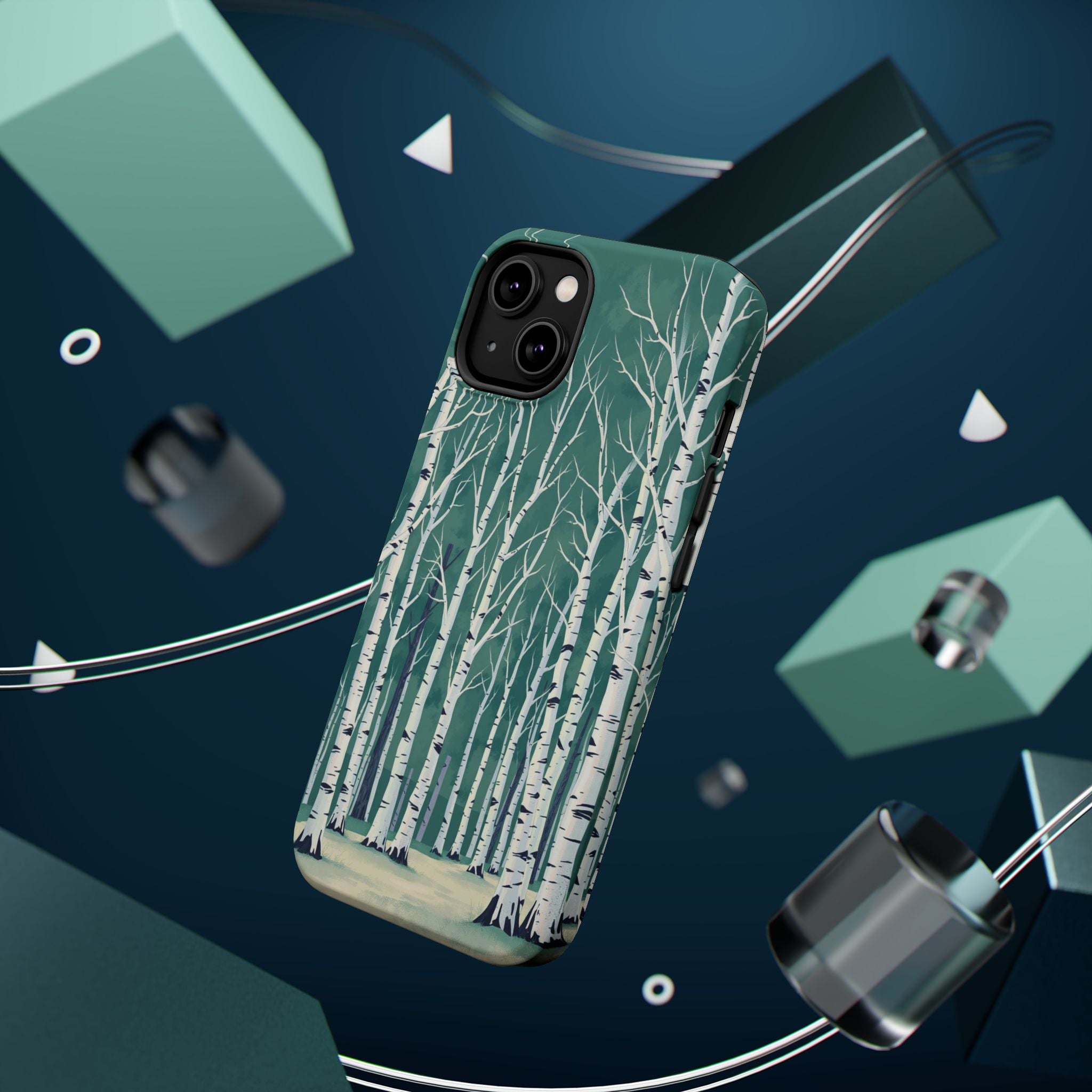 iPhone Sage And Ivory Birch Grove Bold Modern Everyday Snap Case · iPhone Case