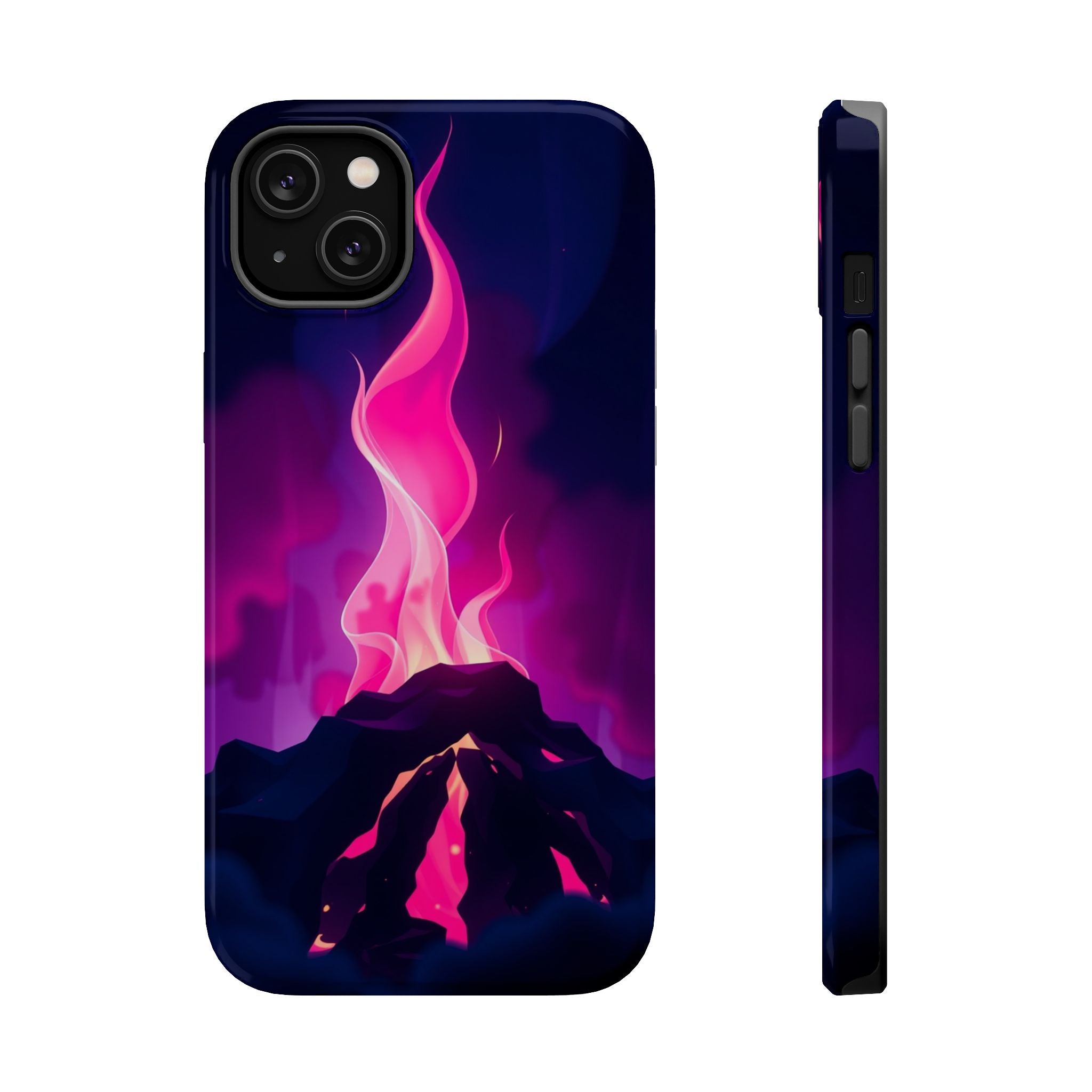 iPhone Cyan And Magenta Wildfire Glow Slim Everyday Designer Case · iPhone Case