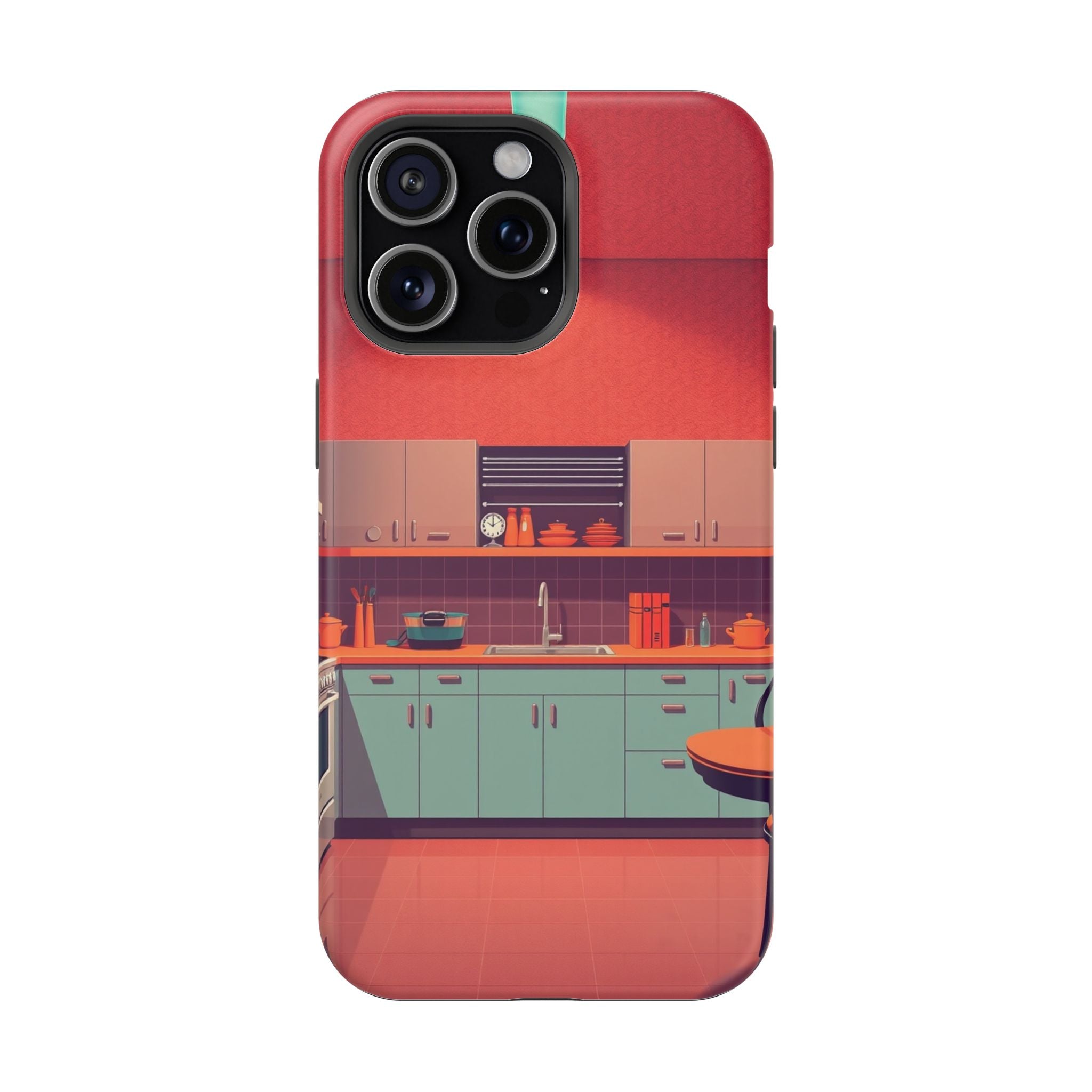 iPhone Earthy 1950s Kitchen Design Bold Modern Everyday Snap Case · iPhone Case