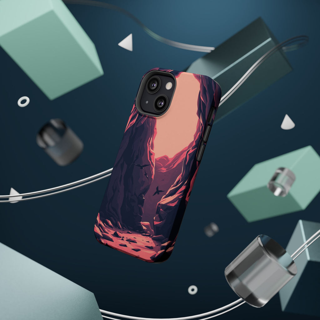 iPhone Rose Pink And Cream Dark Crystal Cave Slim Everyday Designer Case · iPhon