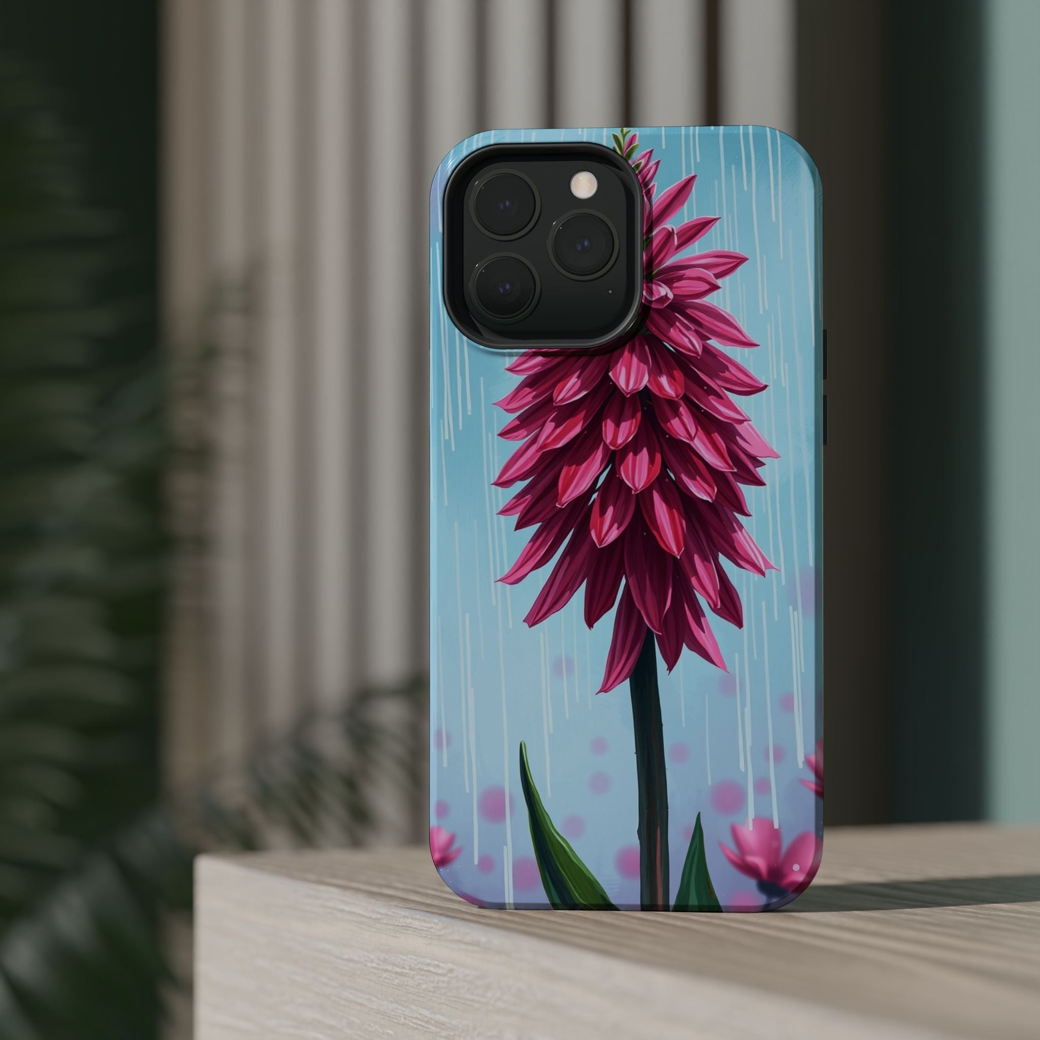 iPhone Cyan And Magenta Spring Shower Bloom Slim iPhone Everyday · iPhone Case