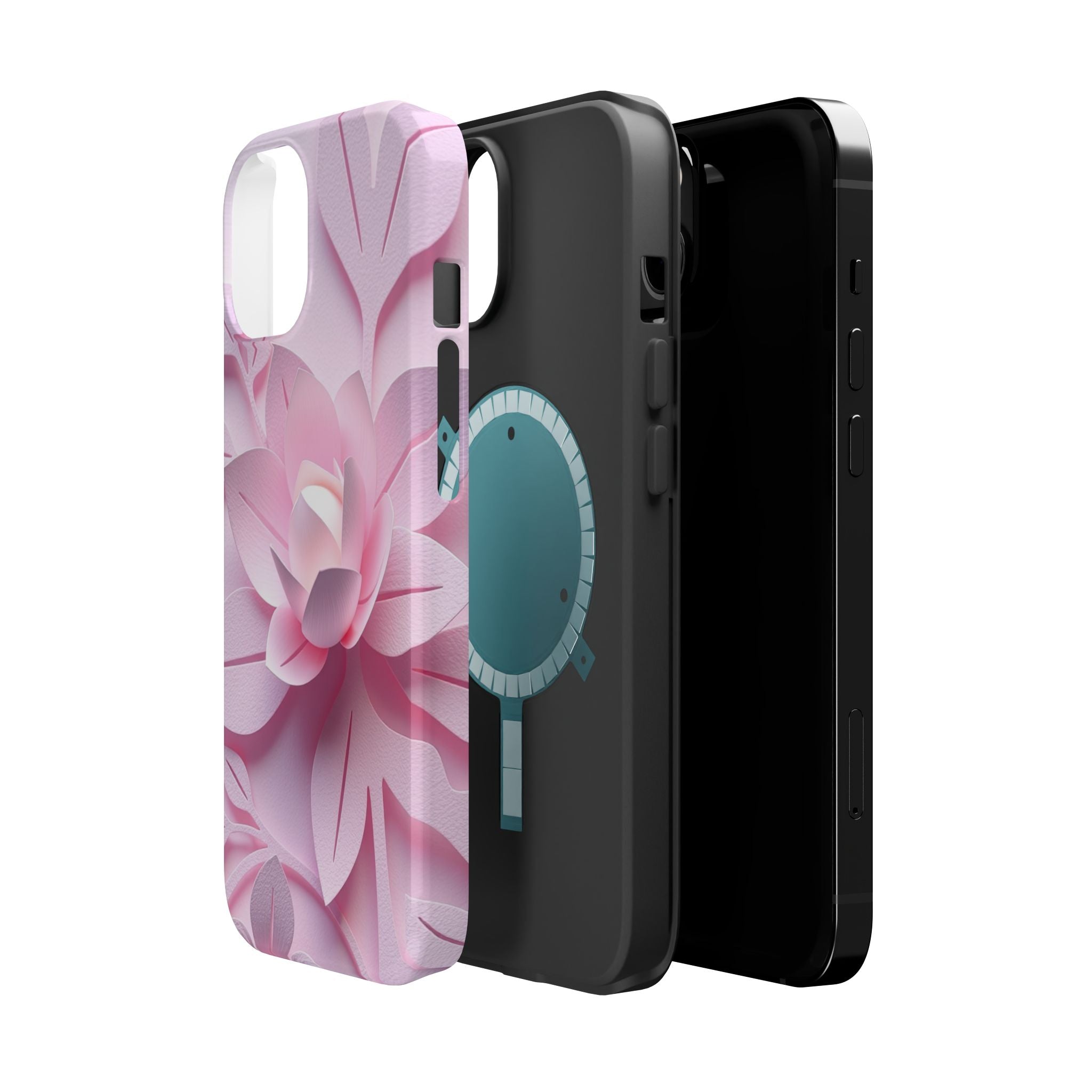 iPhone Floral Geometric Paper Cut Art Slim Everyday Designer Case · iPhone Case
