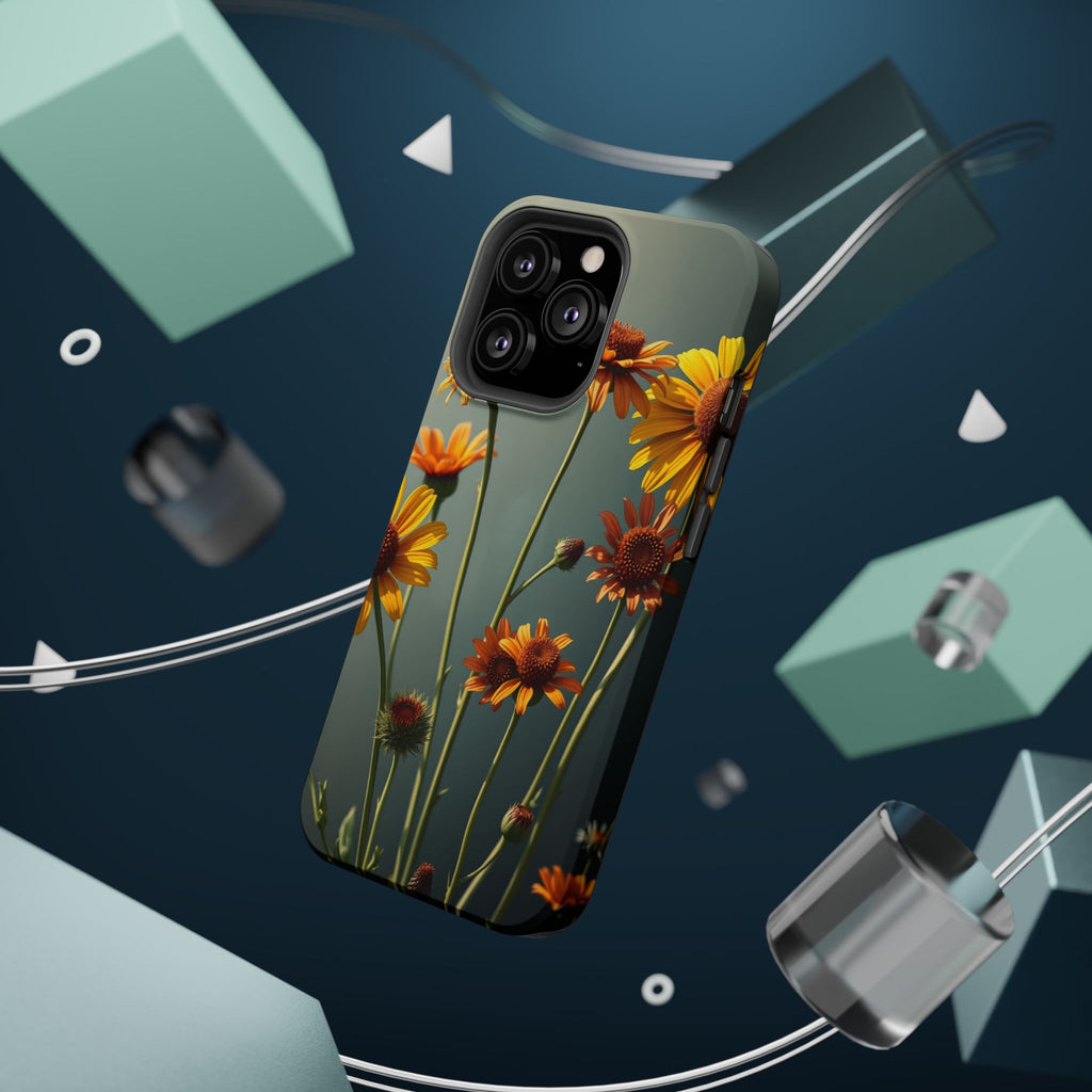 iPhone Mustard And Rust Wildflower Bunch Slim Everyday iPhone Designer · iPhone
