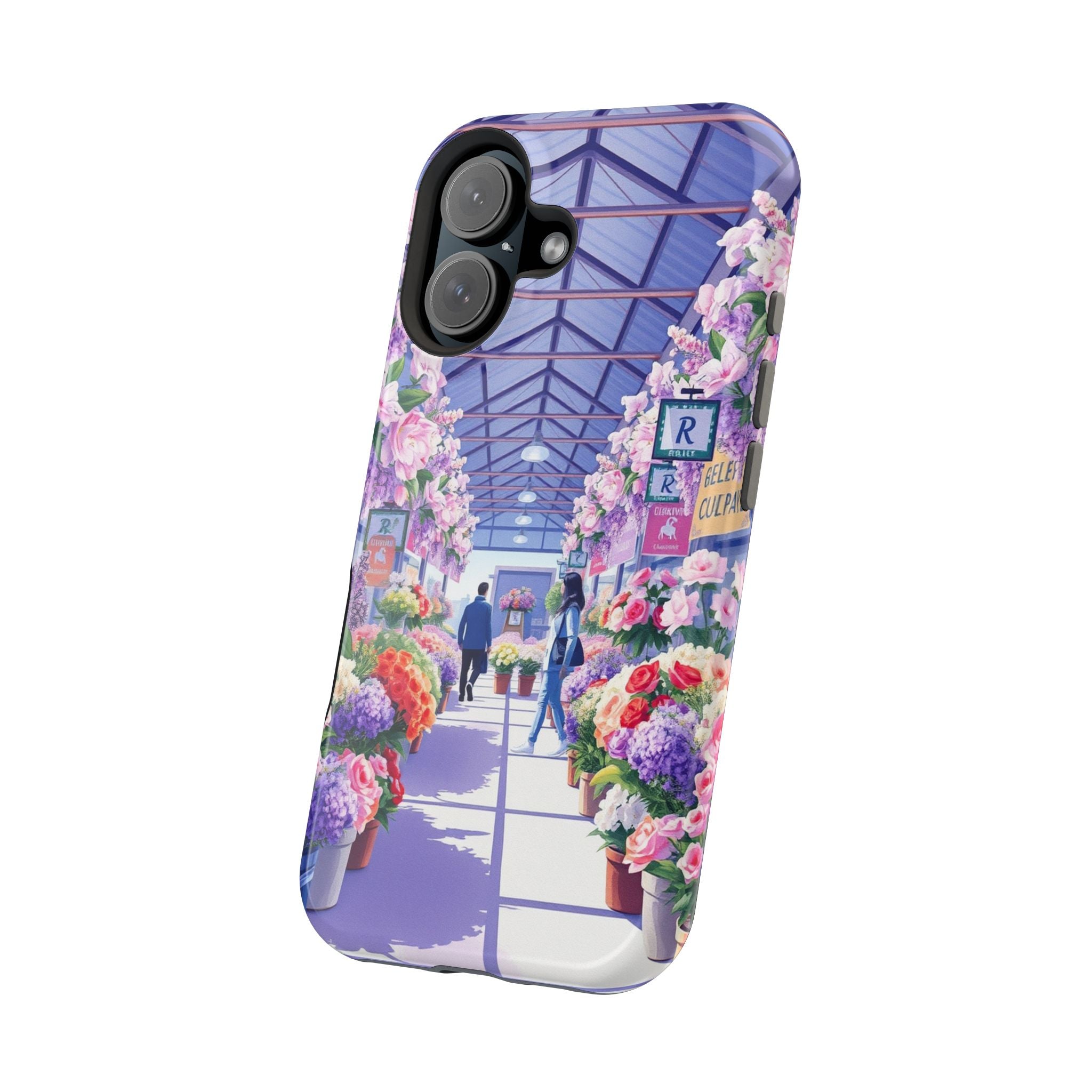 iPhone Flower Market Cinematic Art Clean Minimal Snap Cas Slim Snap Case · iPhon