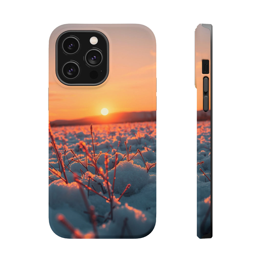 iPhone Snow Field Dark Academia Slim Everyday Designer Case · iPhone Case