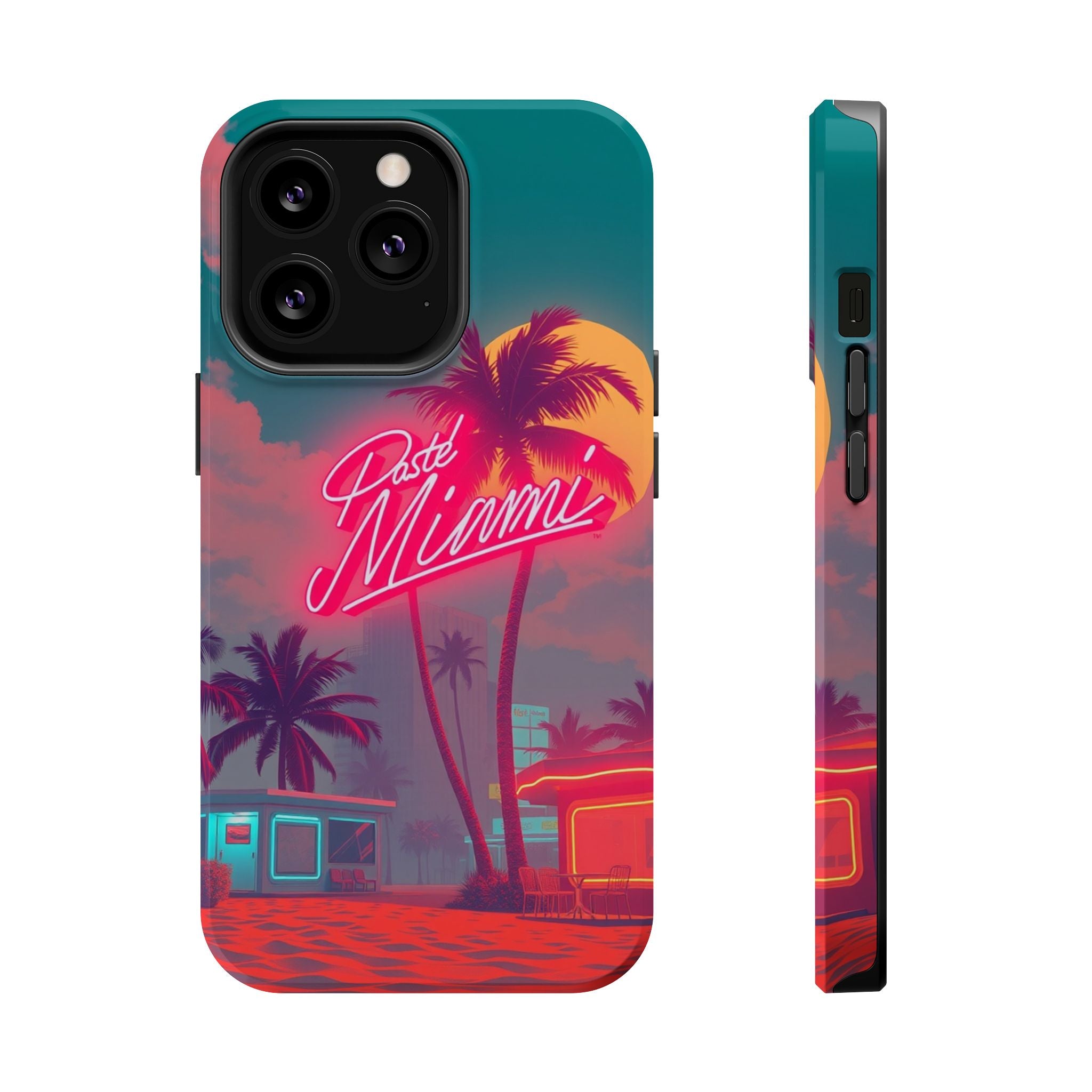 iPhone 1980s Pastel Miami Enchanted Art Slim Everyday Designer Case · iPhone Cas
