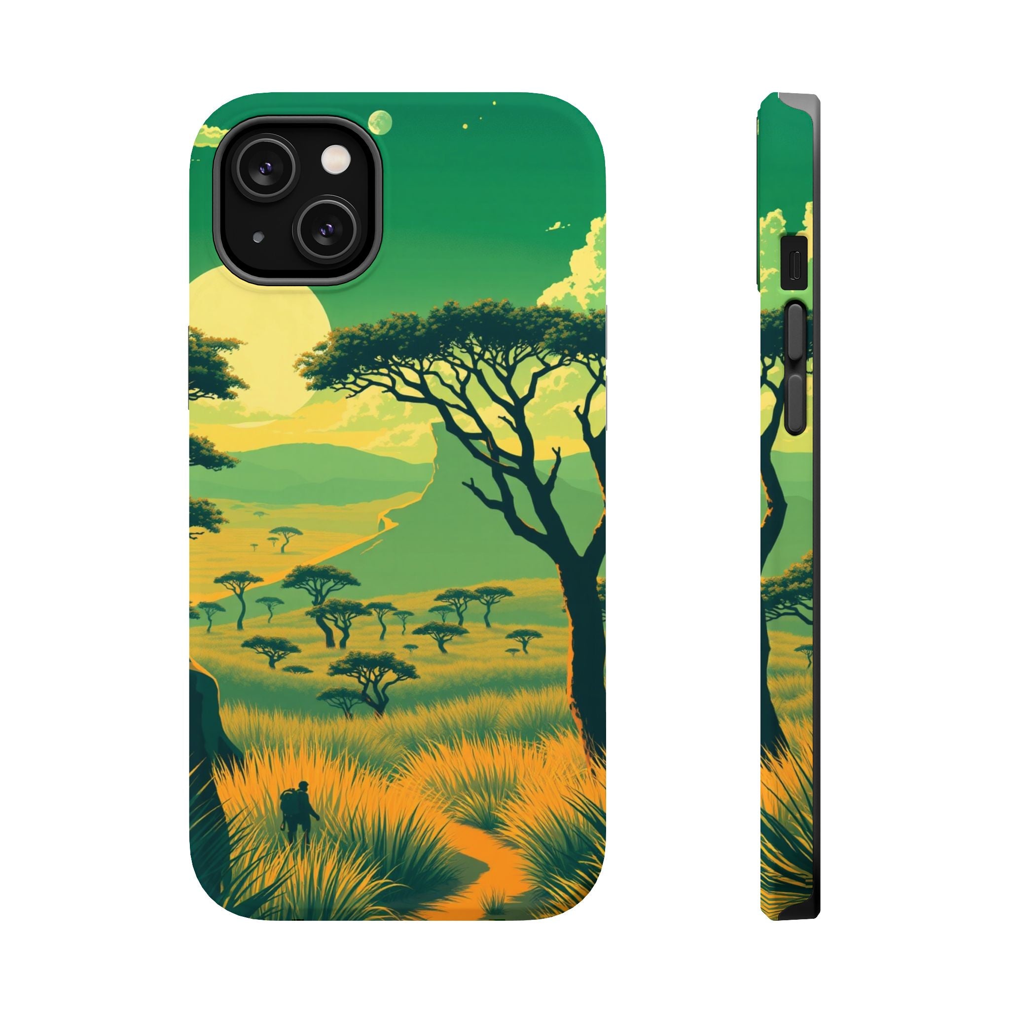 iPhone Savanna Horizon Pixel Art -Bit Slim Everyday Designer Case · iPhone Case