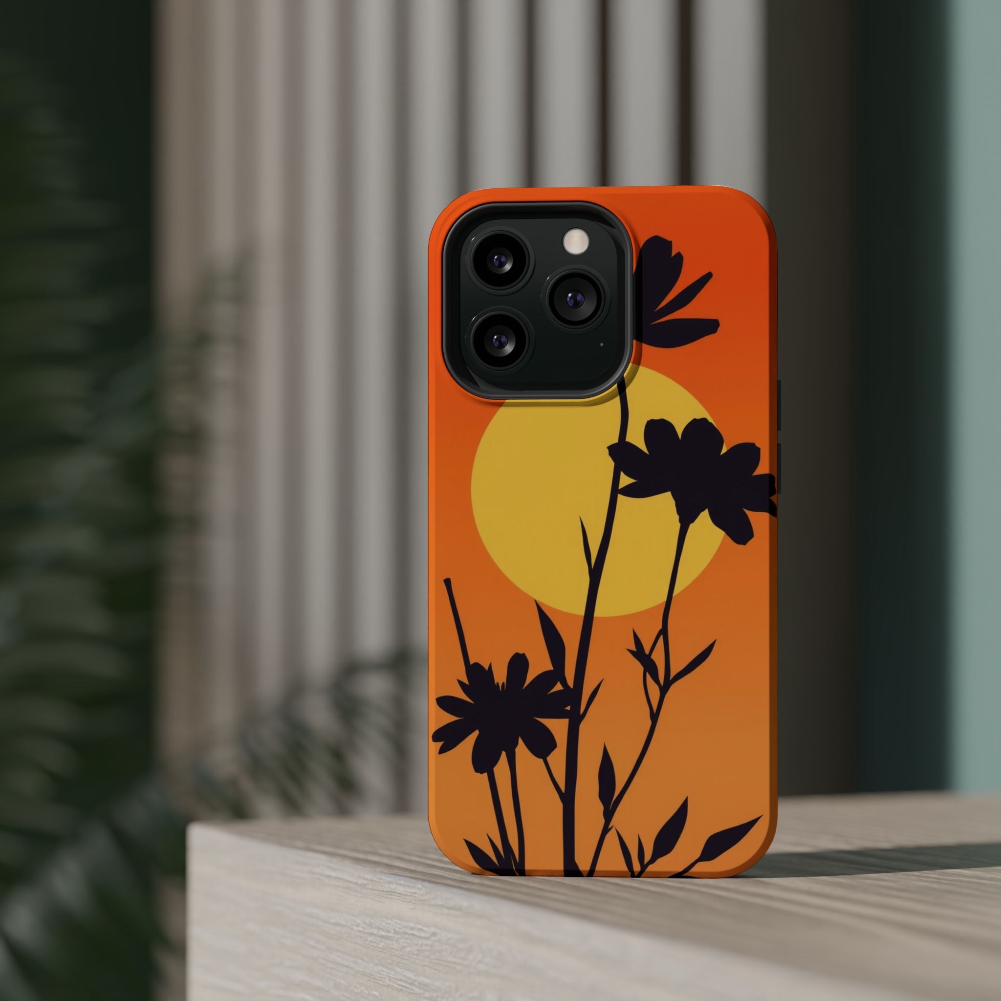 iPhone Vibrant Floral Silhouette Design Slim Everyday iPhone Designer · iPhone C