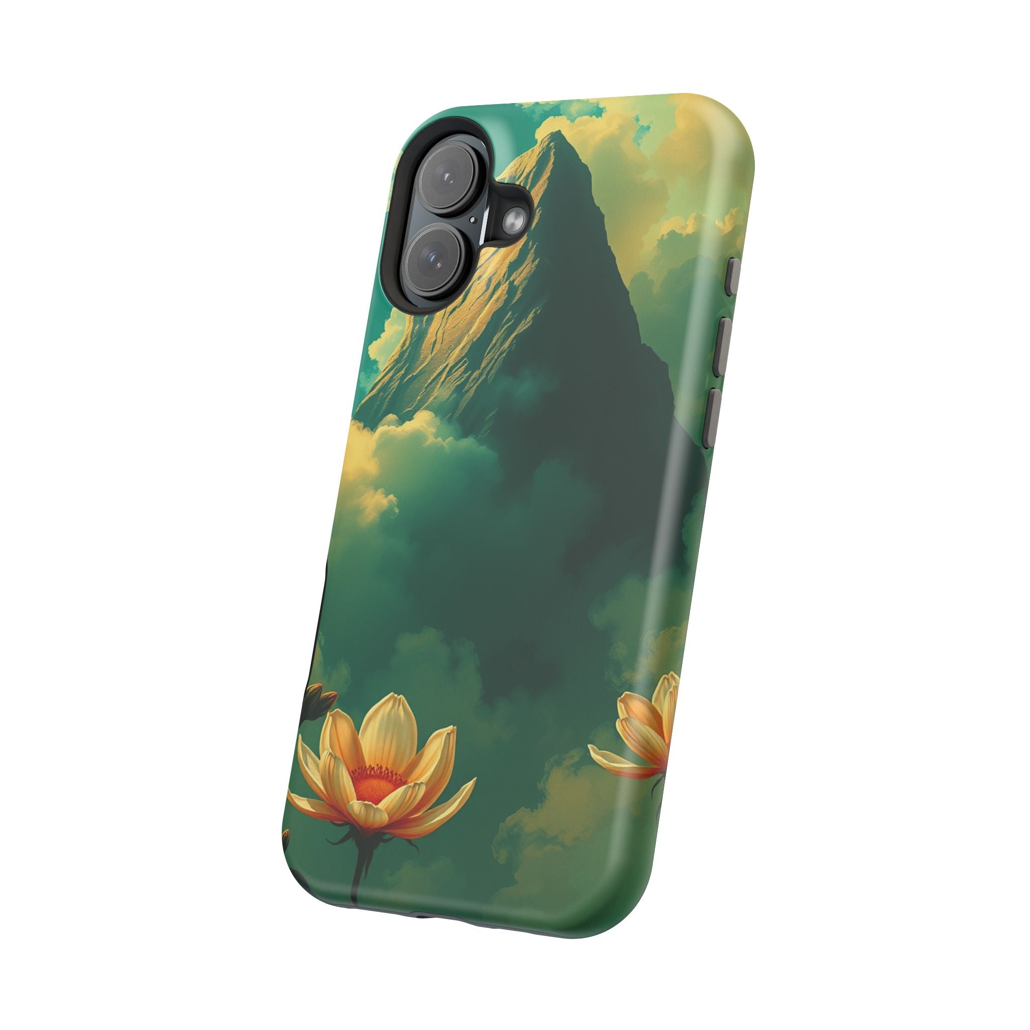 iPhone Emerald Green And Gold Night Bloomer Slim iPhone Everyday · iPhone Case