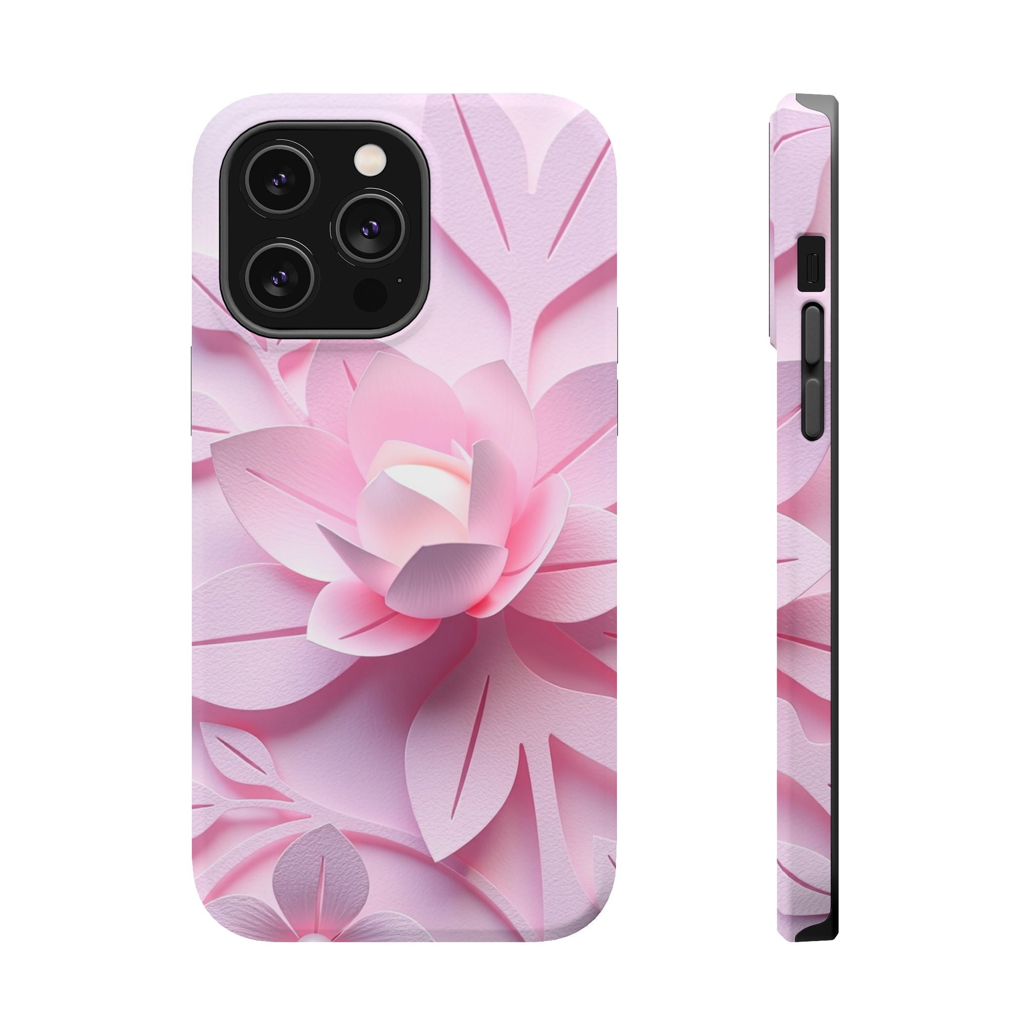 iPhone Floral Geometric Paper Cut Art Slim Everyday Designer Case · iPhone Case